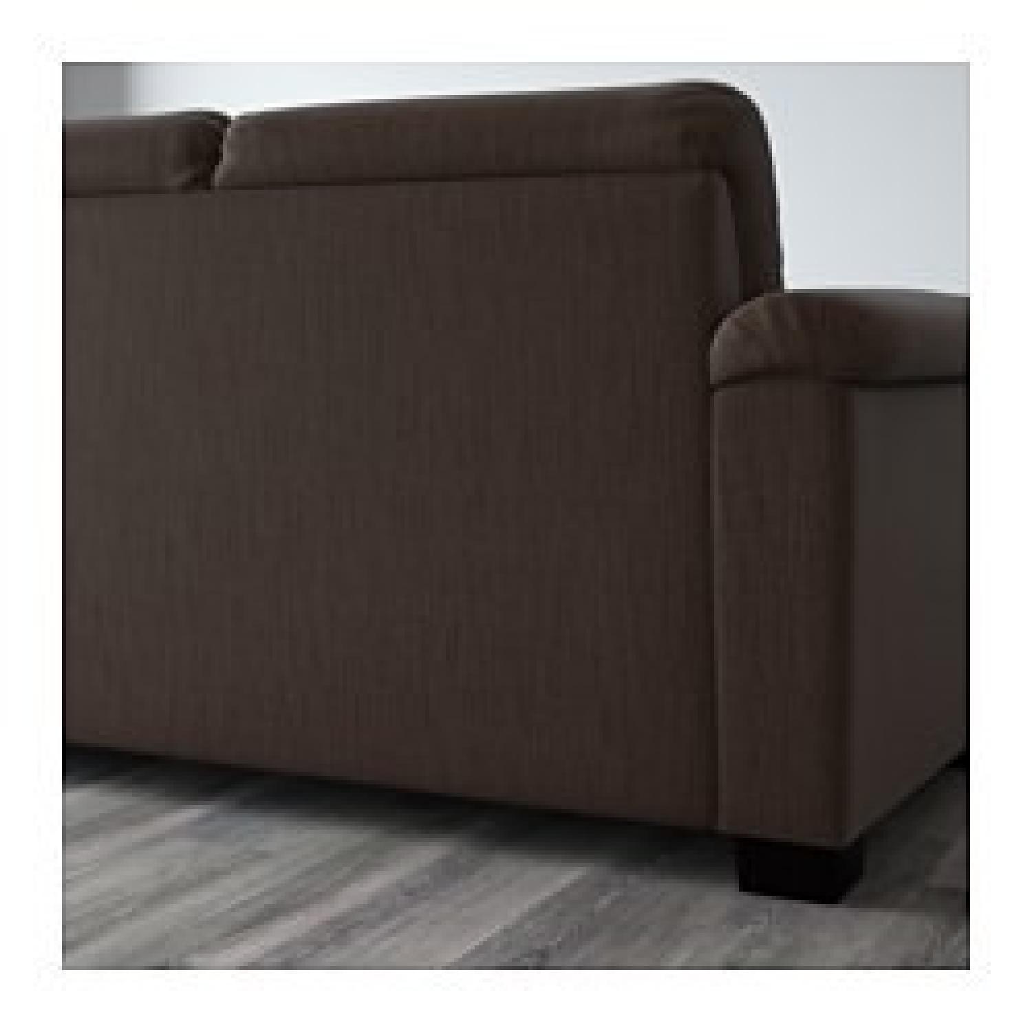 Ikea Hensta Dark Brown Sofa - image-1