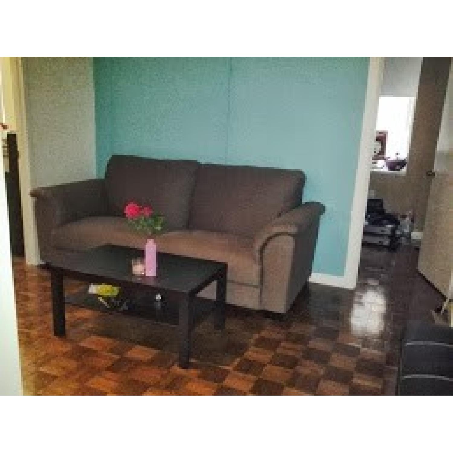 Ikea Hensta Dark Brown Sofa - image-2