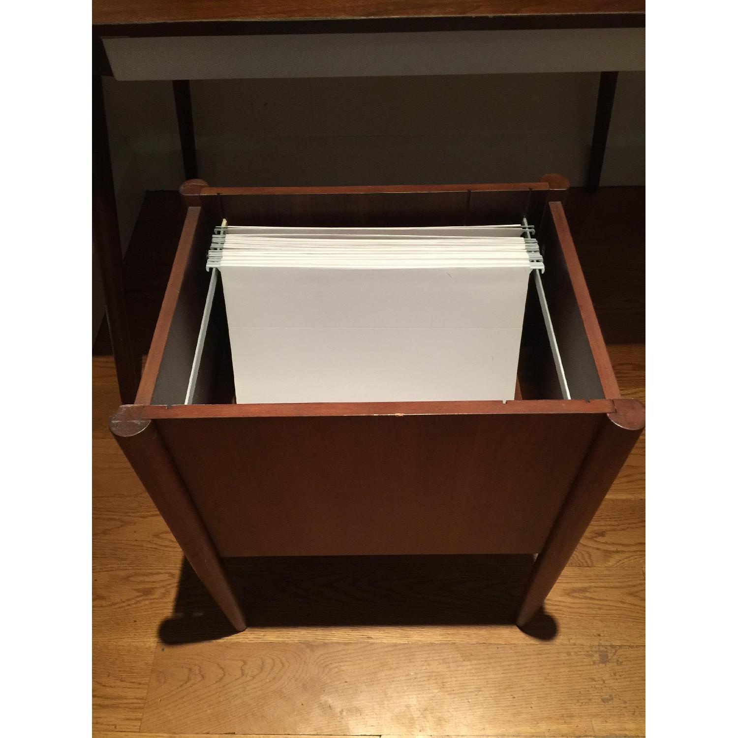 MId-Century Desk + File Cabinet - image-10