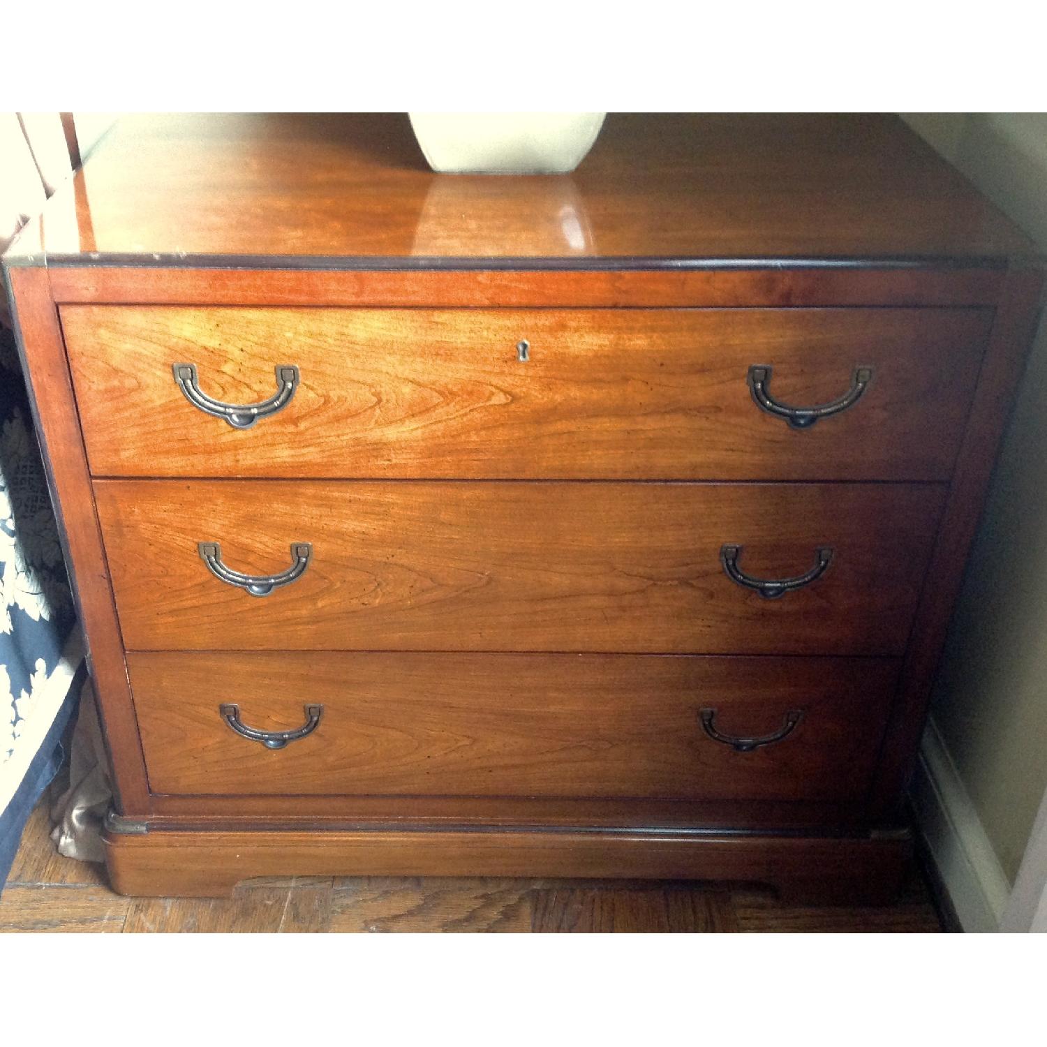 National Mt. Airy Campaign Style Bedroom Set - AptDeco