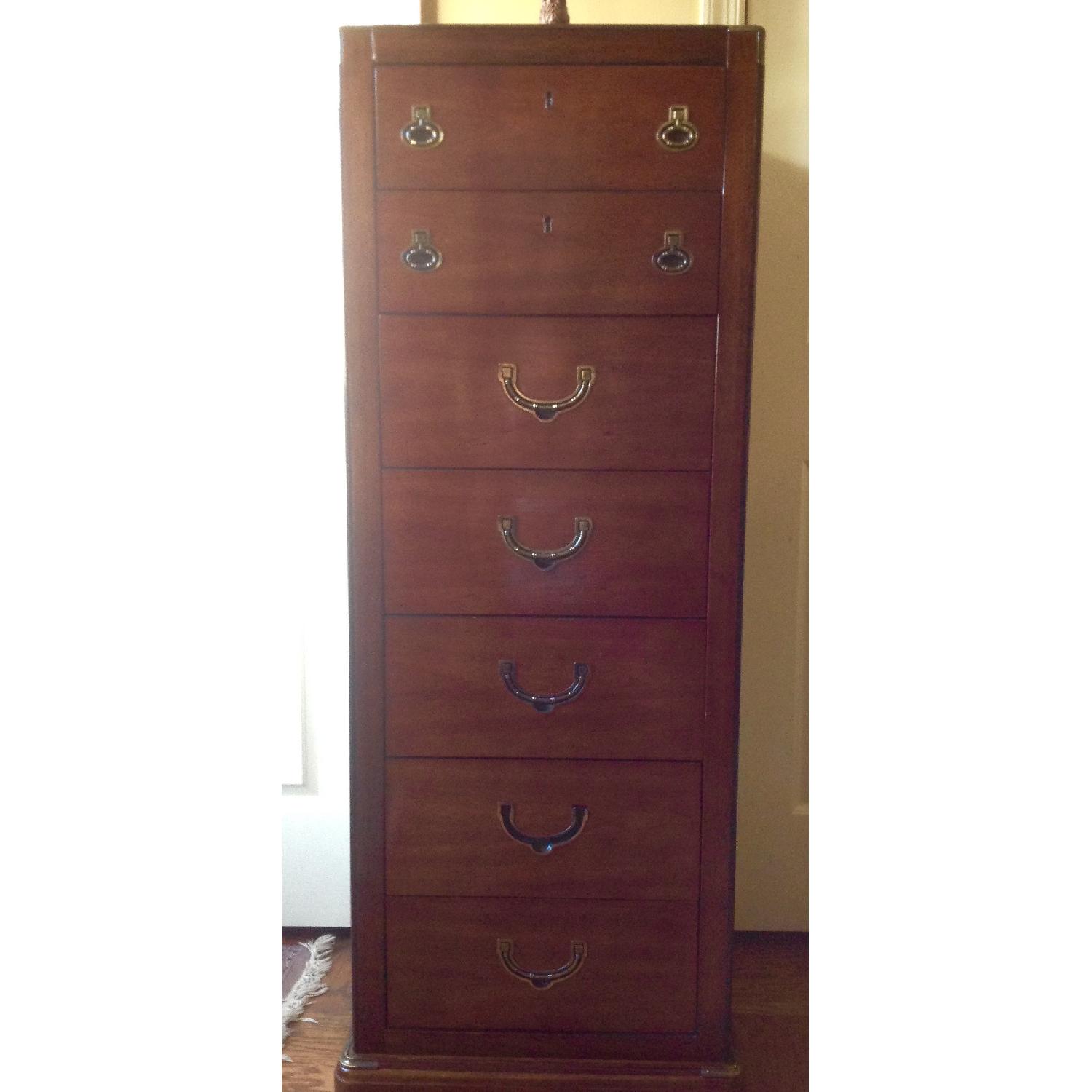 National Mt. Airy Campaign Style Bedroom Set - AptDeco