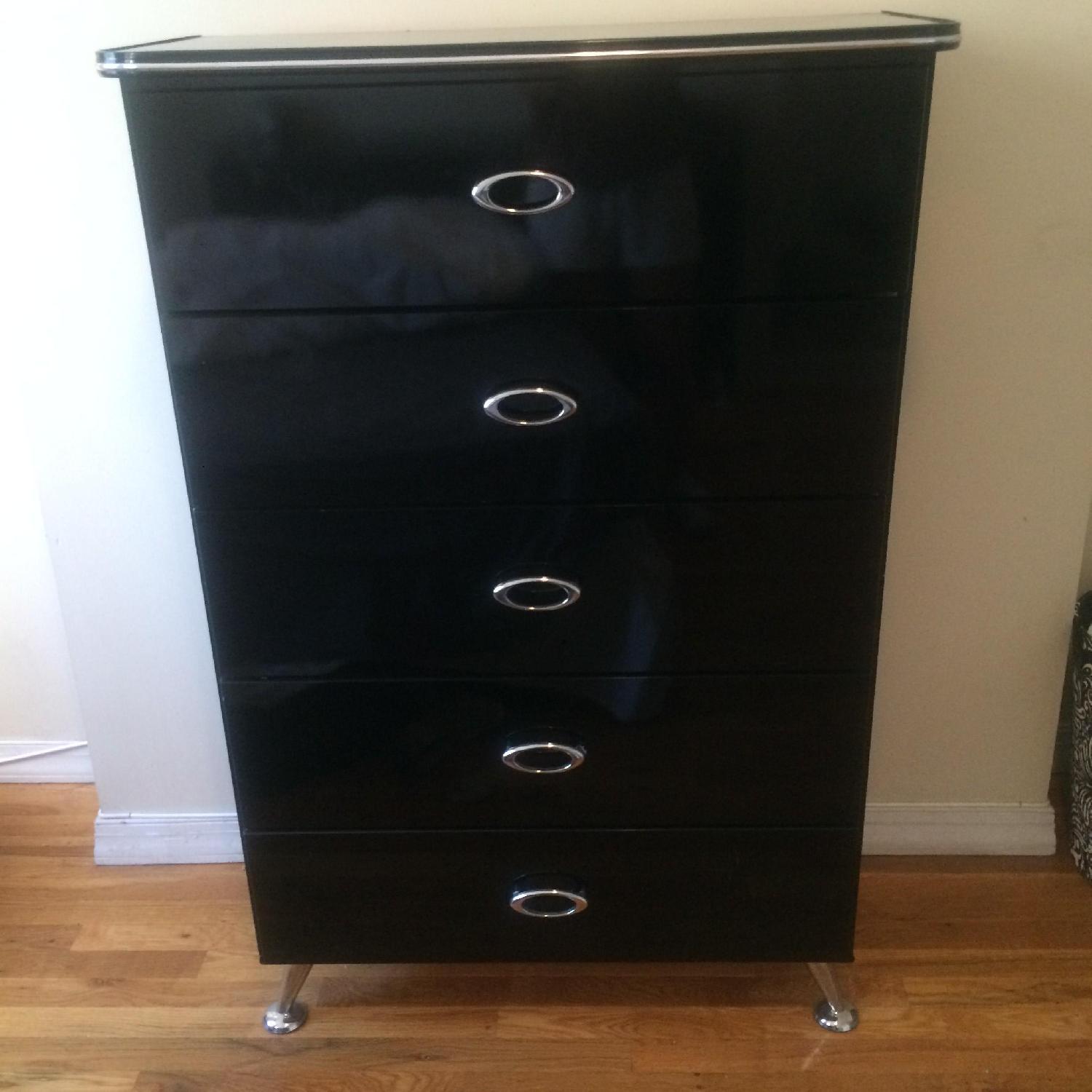 Ashley's Black Lacquer Dresser - image-1