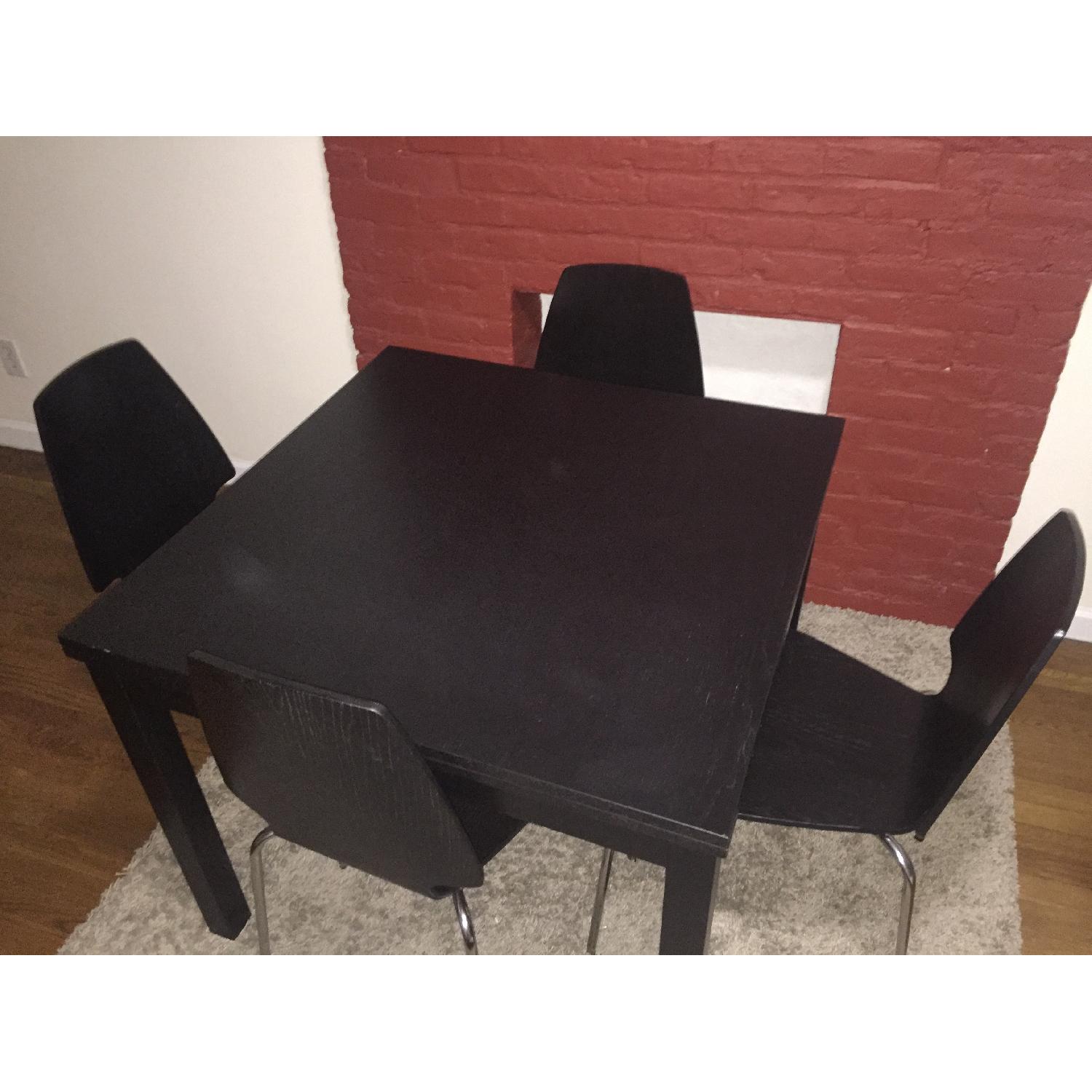 Ikea Bjursta Extendable Dining Table w/ 4 Vilmar Chairs - image-5