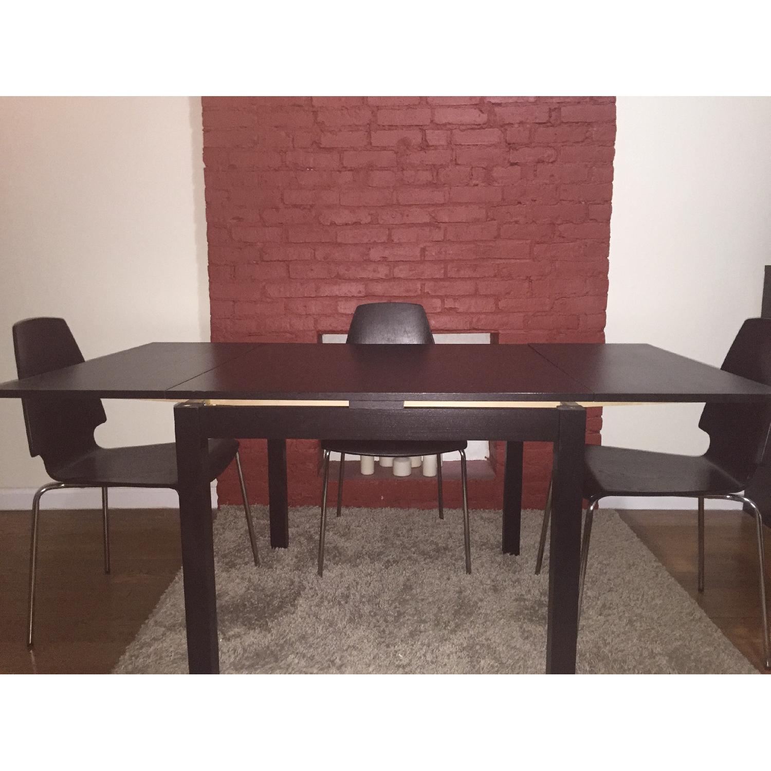 Ikea Bjursta Extendable Dining Table w/ 4 Vilmar Chairs AptDeco