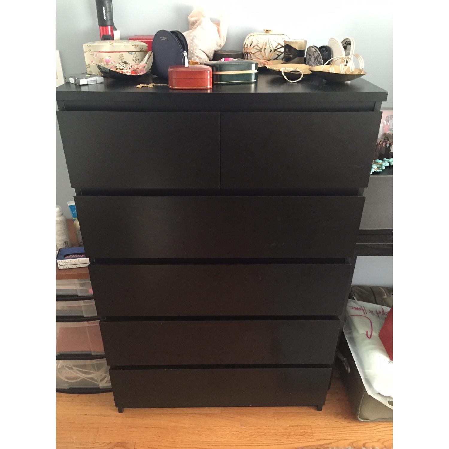 Ikea Black Dresser - image-1