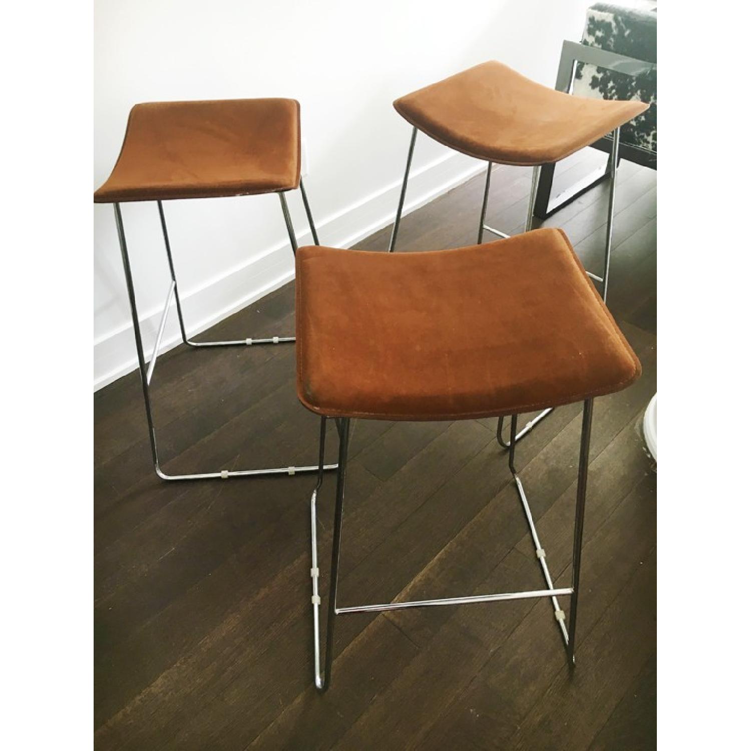 CB2 Suede Barstools - image-2