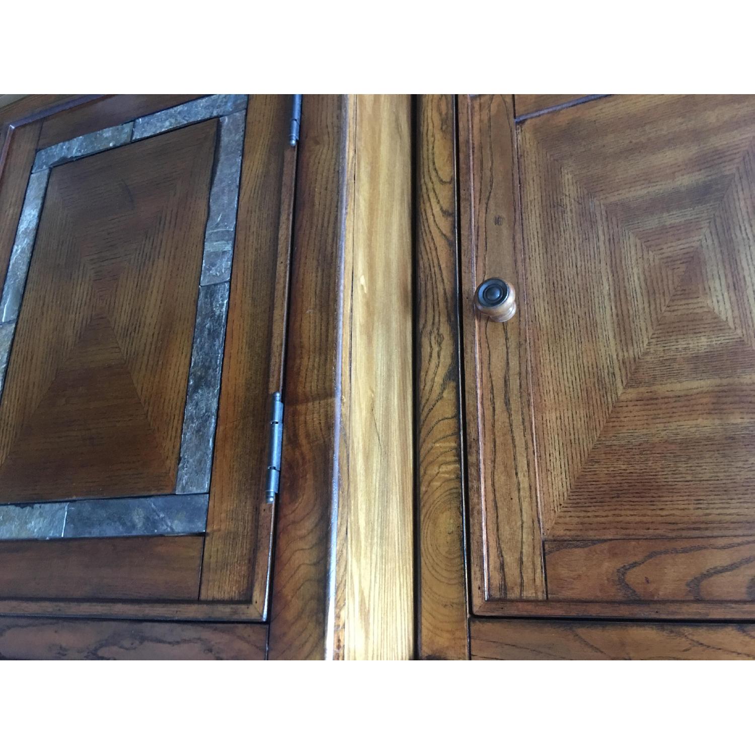 Raymour & Flanigan Wood Entertainment Center - image-4