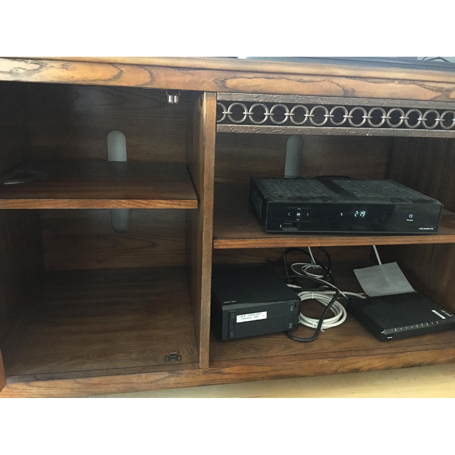 Raymour & Flanigan Wood Entertainment Center - image-5