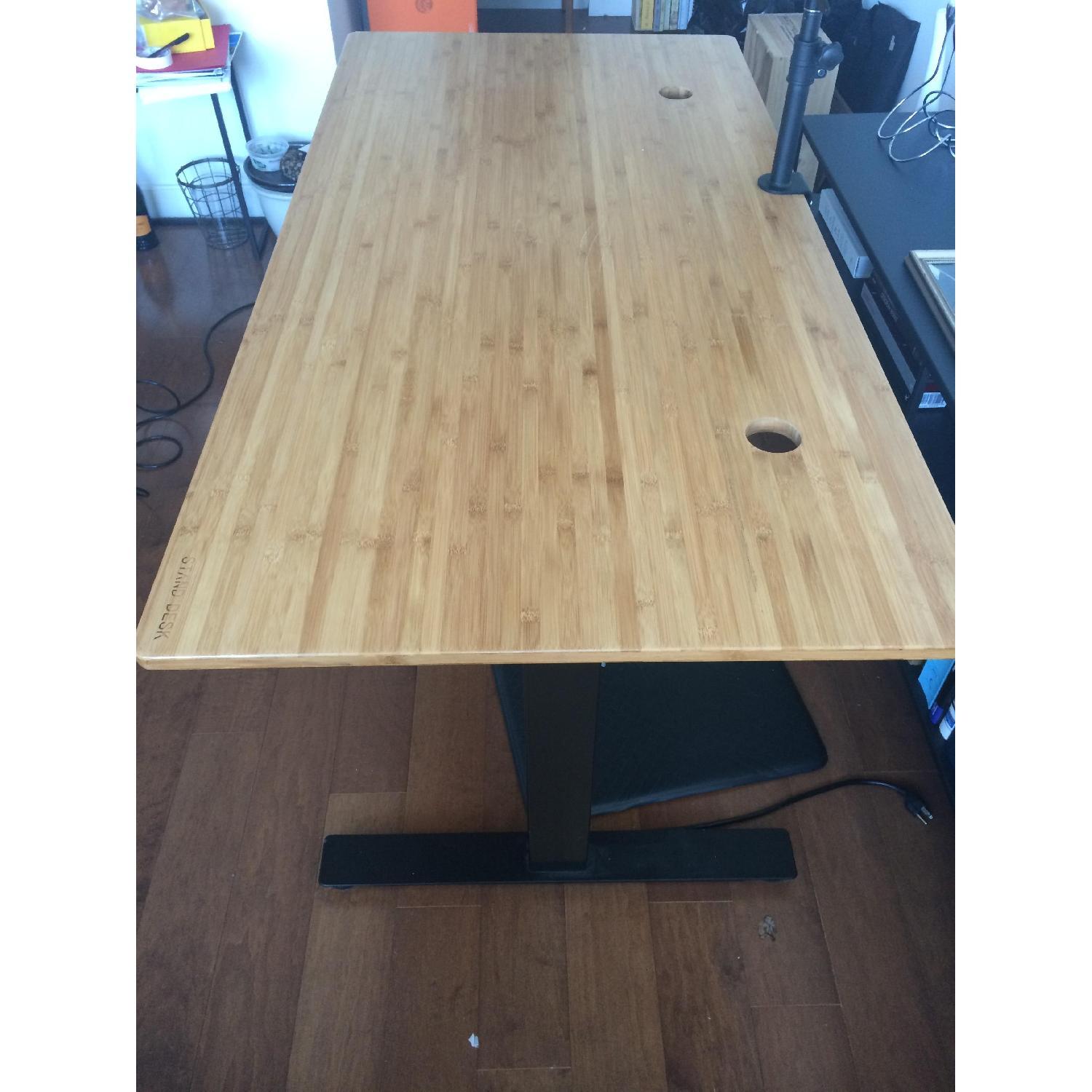 Bamboo, Motorized Frame Standing Desk - image-2