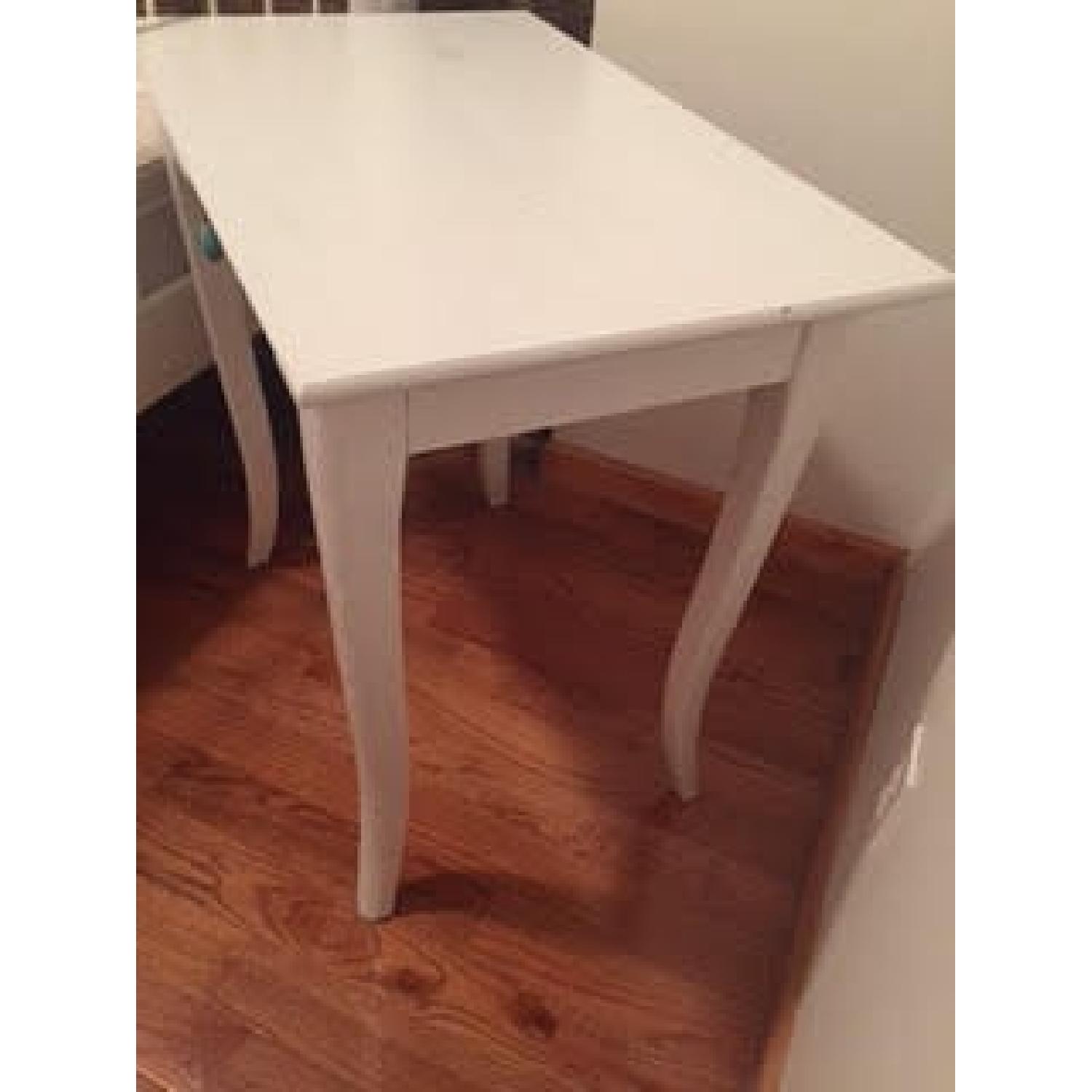 White Painted Desk & Chair - image-3