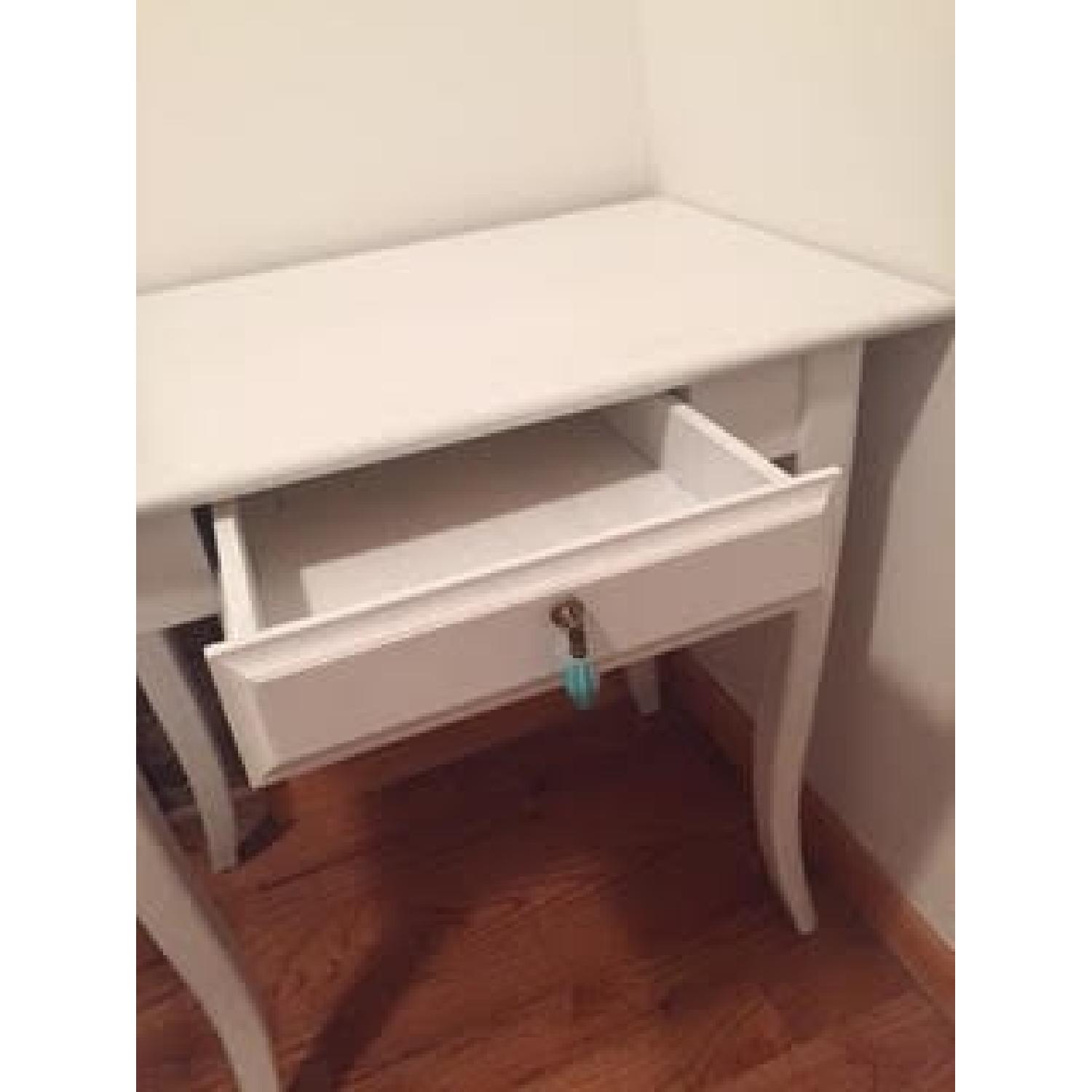 White Painted Desk & Chair - image-4