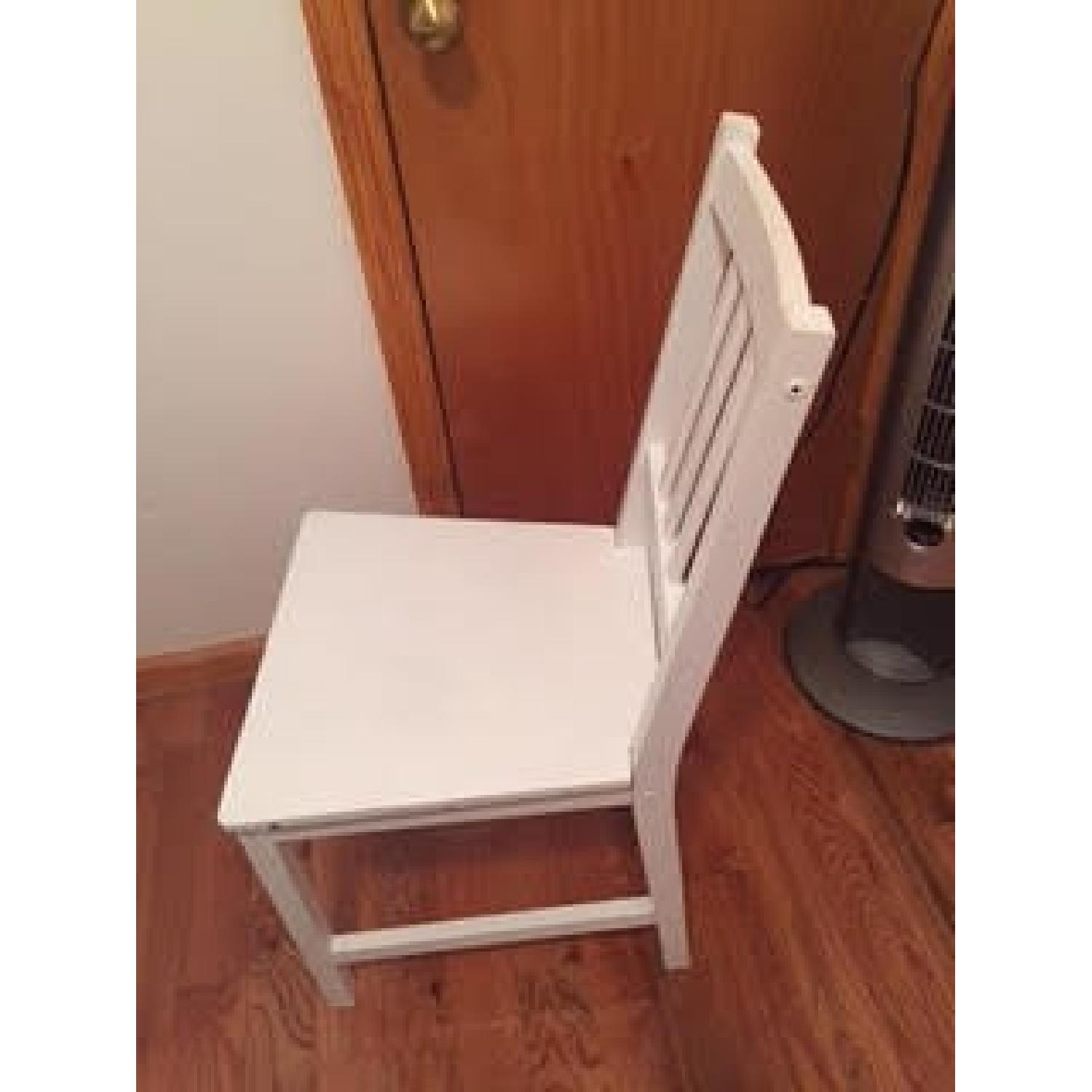White Painted Desk & Chair - image-5