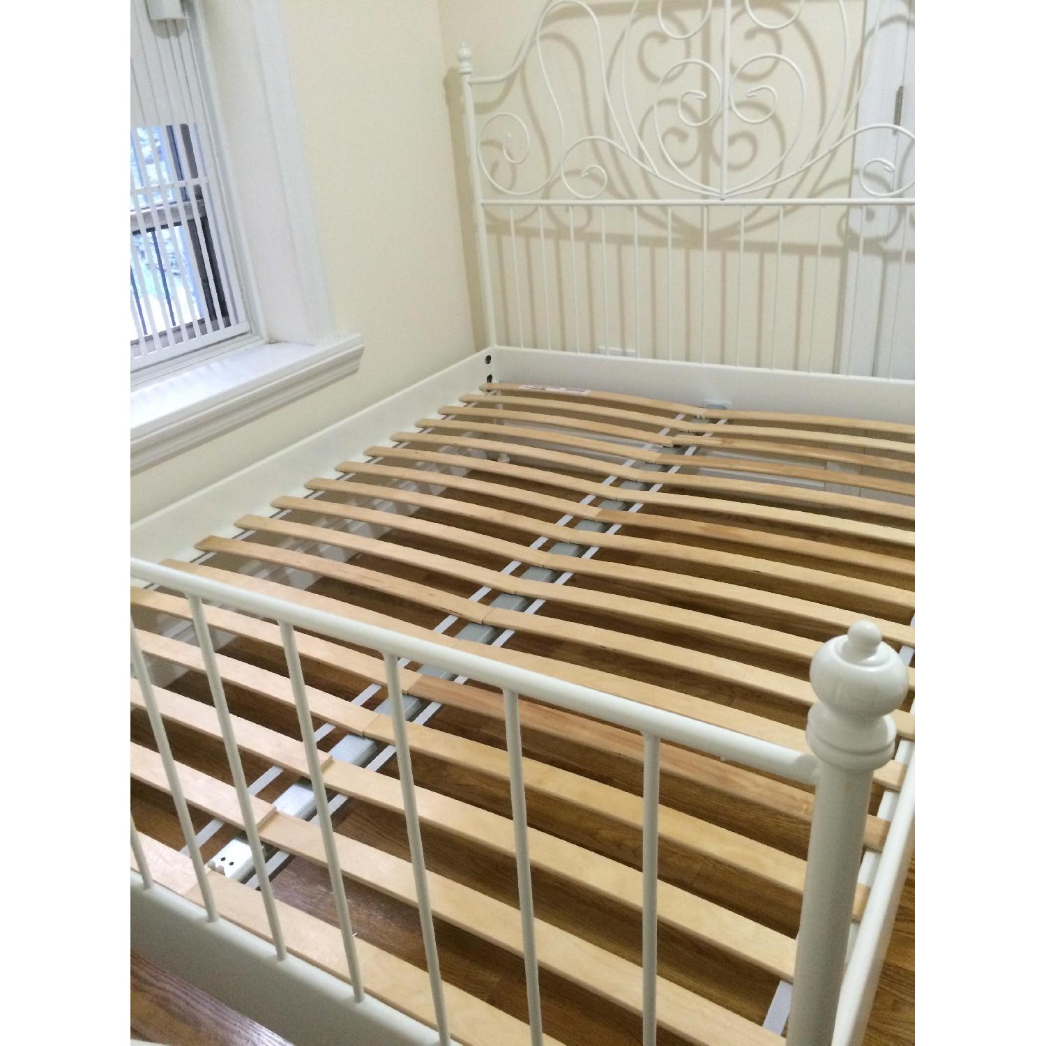 Ikea Leirvik Queen Bed Frame w/ Luroy Slats - image-2