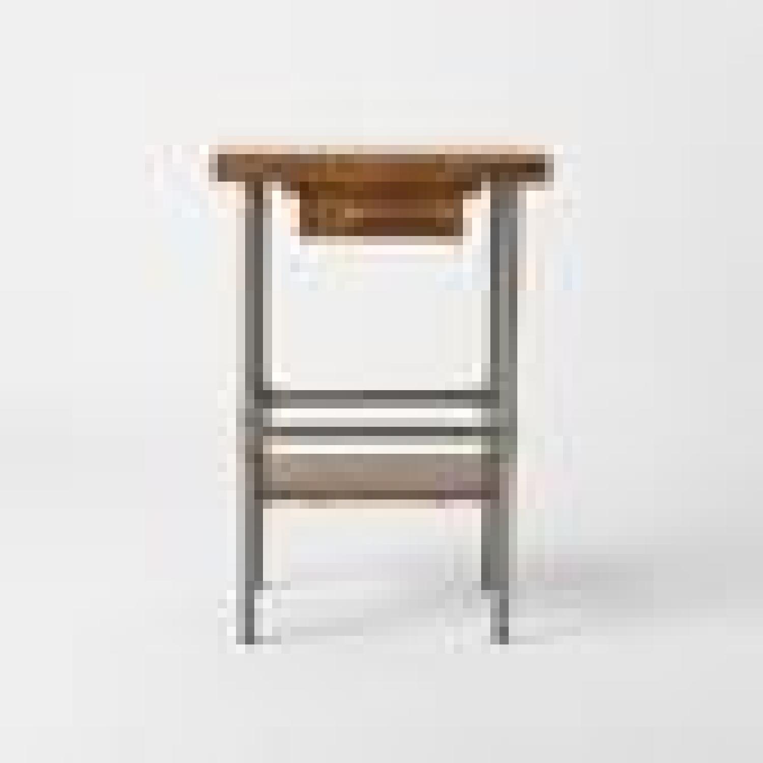 West Elm Rustic Industrial Kitchen Prep Counter AptDeco