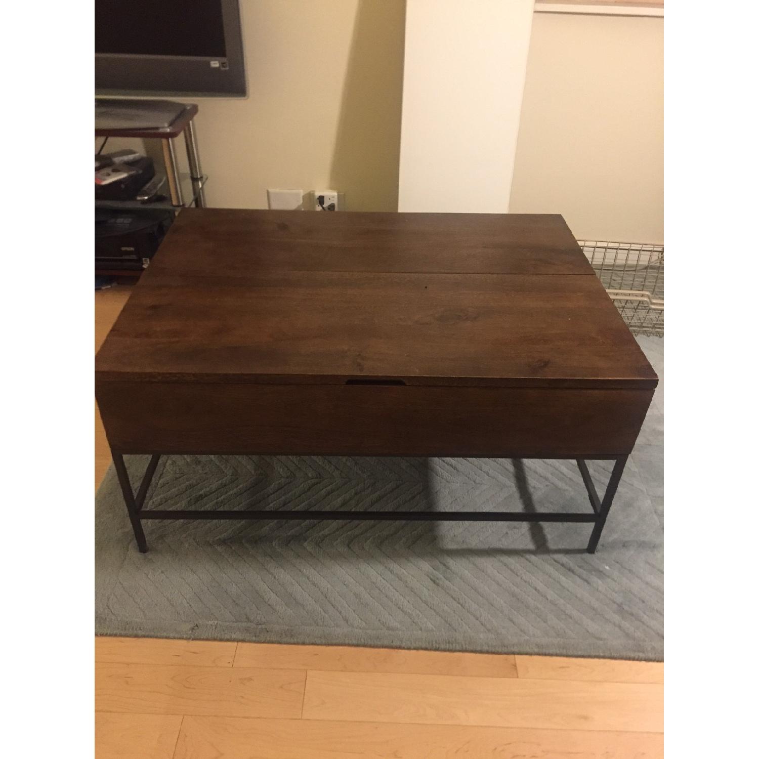 West Elm Industrial Storage Coffee Table - image-1