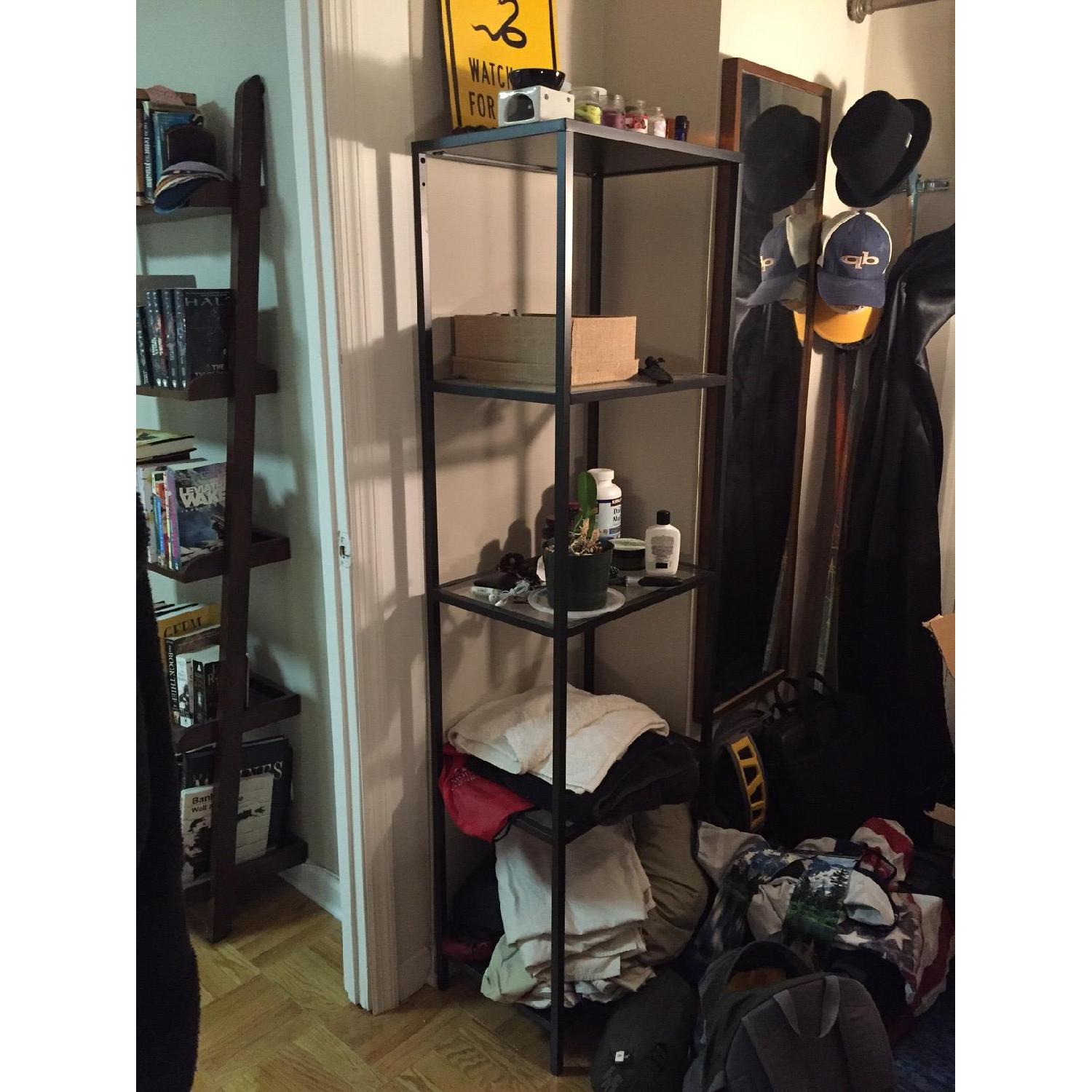 5 Shelf Standing Glass Shelving Unit - image-1