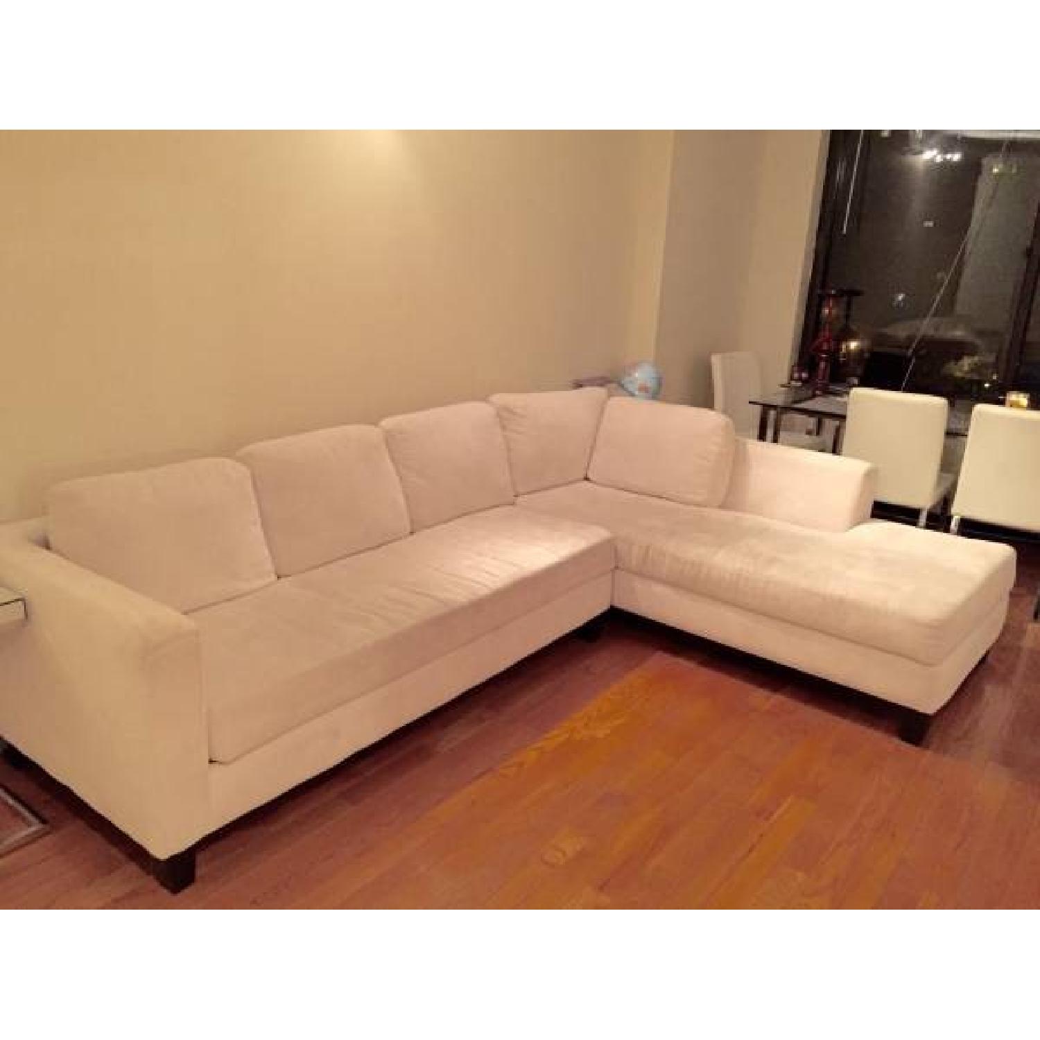 Macy's 2 Piece Sleeper Sectional Chaise - image-1