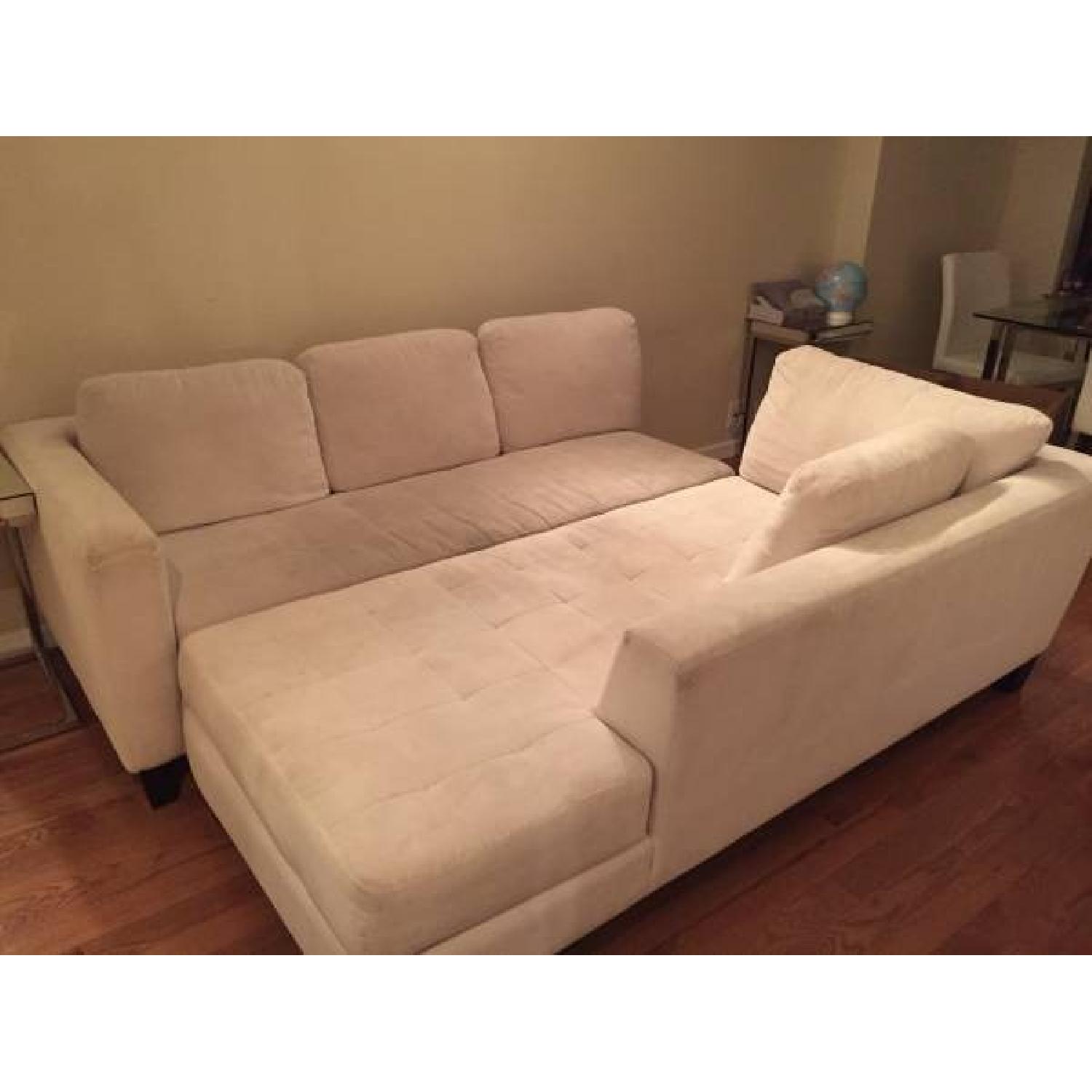 Macy's 2 Piece Sleeper Sectional Chaise - image-2