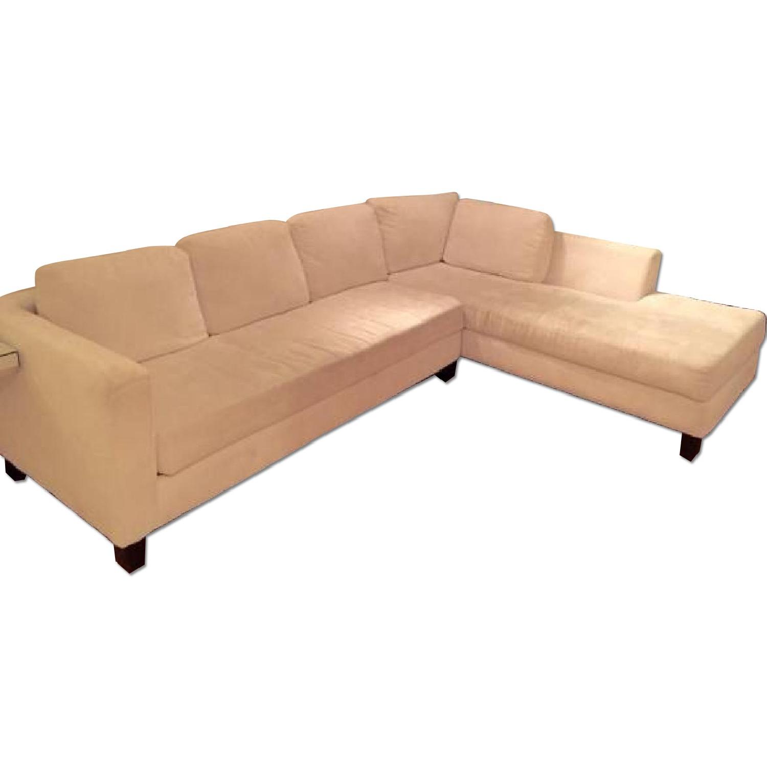 Macy's 2 Piece Sleeper Sectional Chaise - image-0