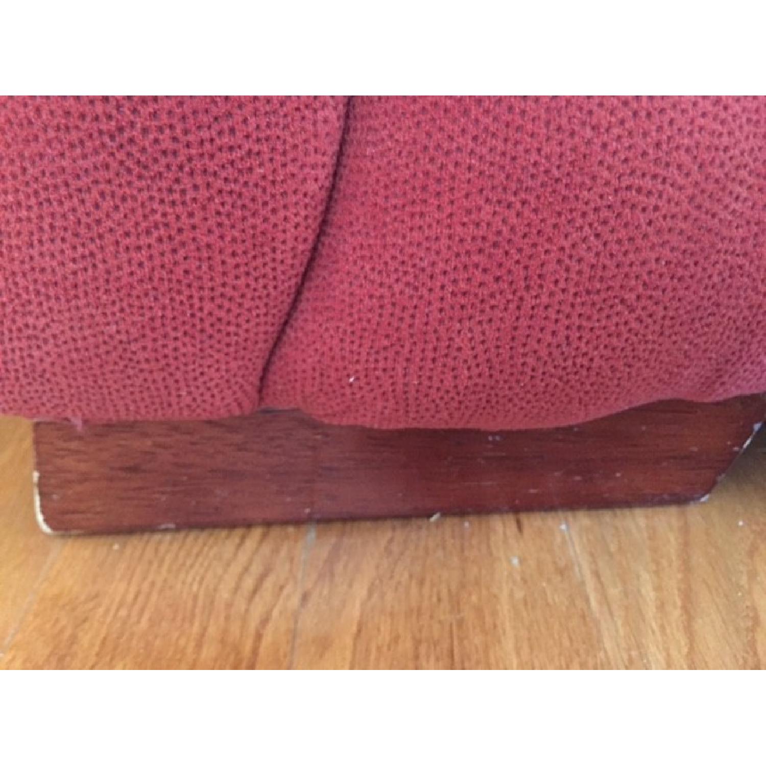 Klaussner Red Loveseat - image-5