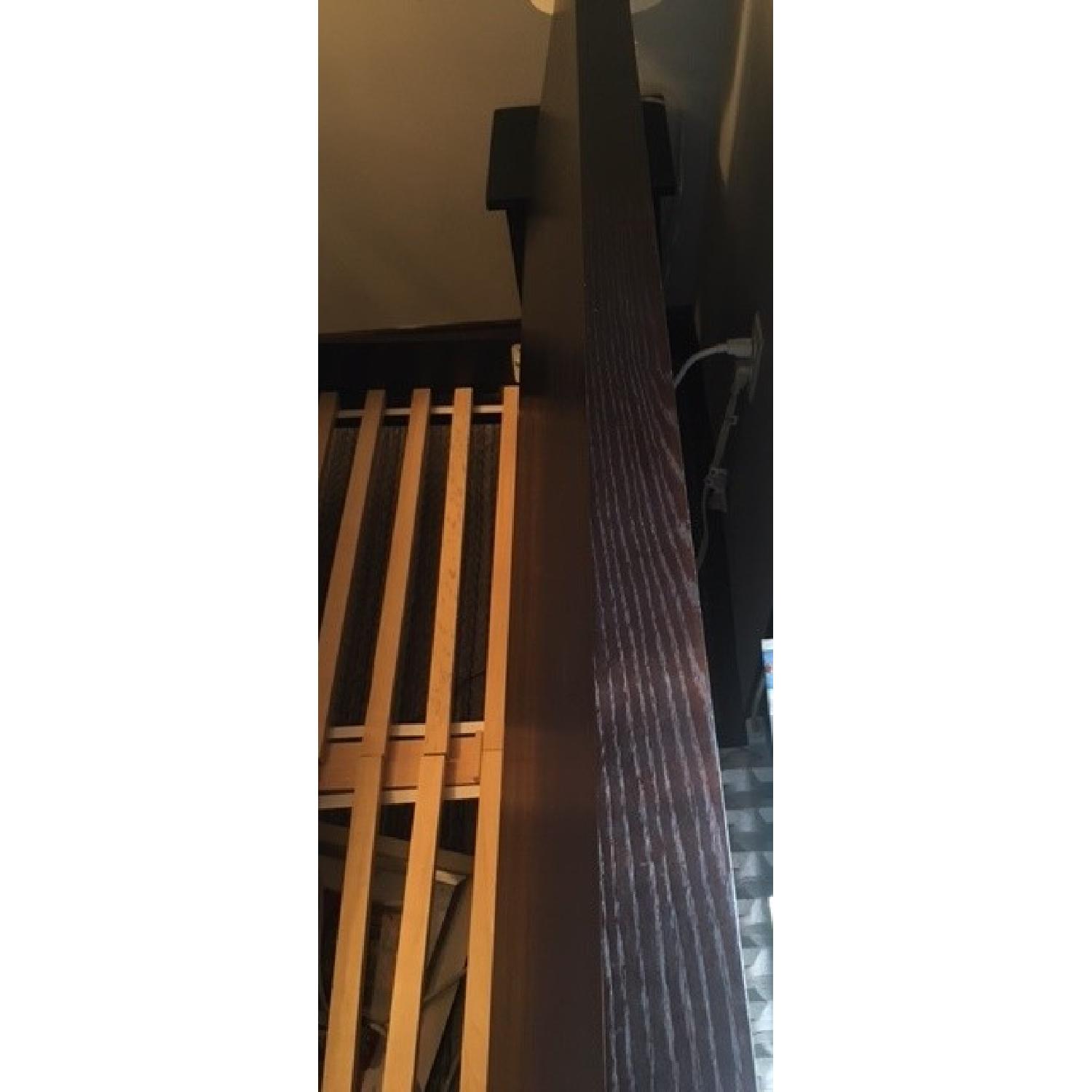 Jensen Lewis Baronet Dark Brown Wood Queen Size Bed Frame - image-3