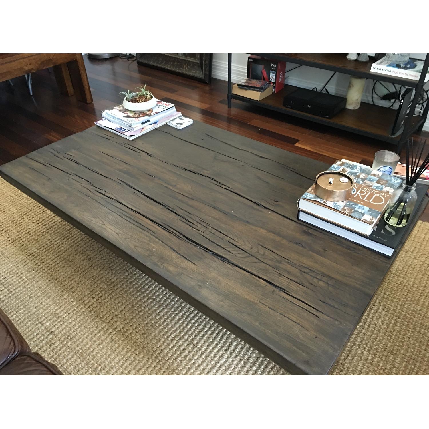 Restoration Hardware Reclaimed Wood Coffee Table - image-3