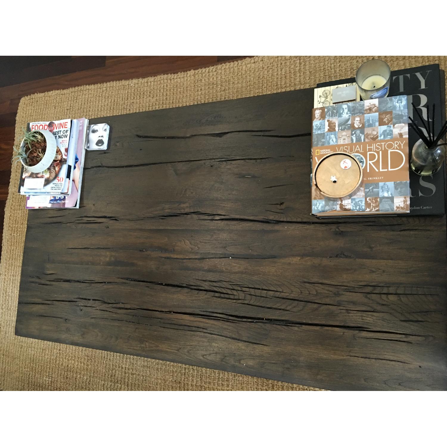 Restoration Hardware Reclaimed Wood Coffee Table - image-4