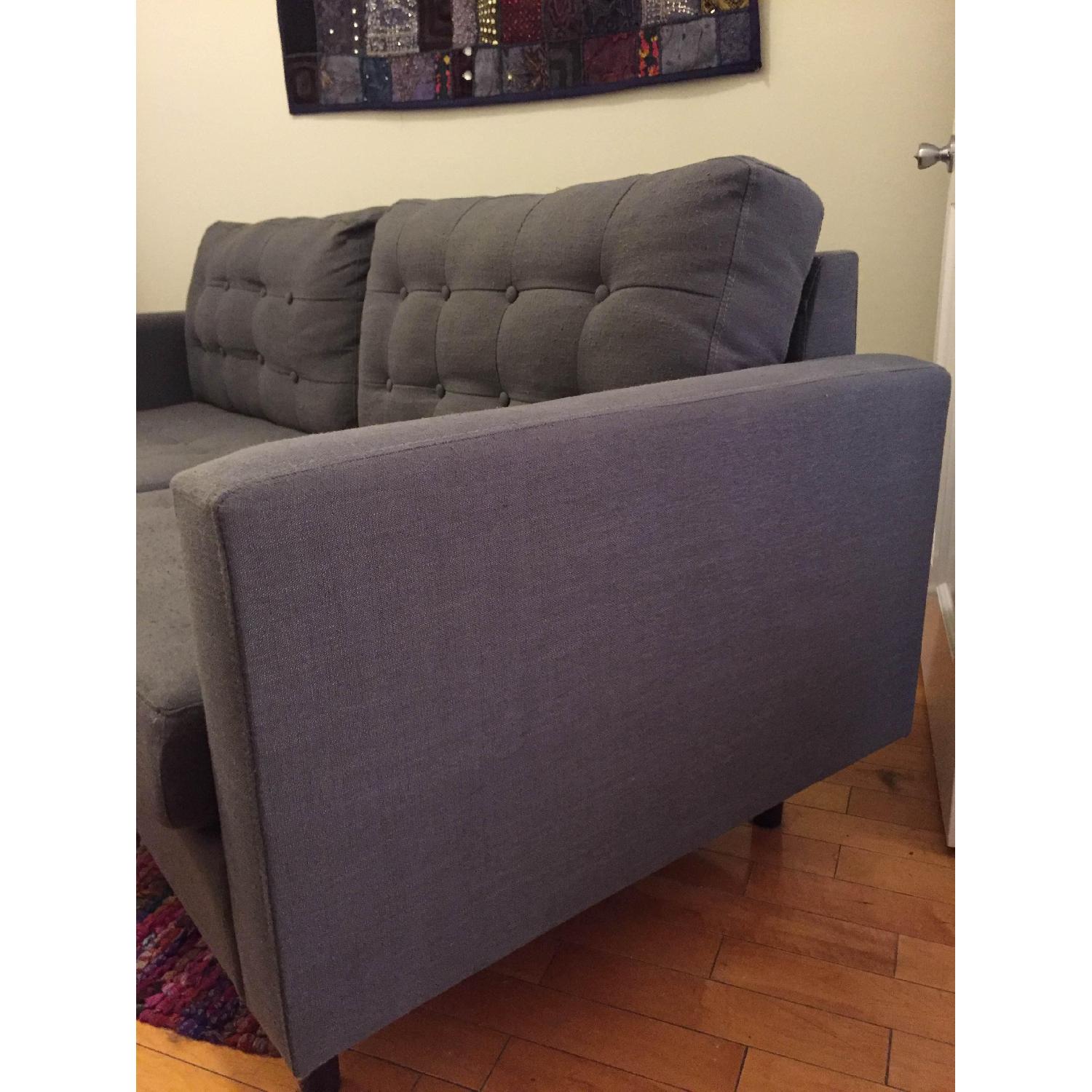 Grey Mid-Century Modern Couch - image-2