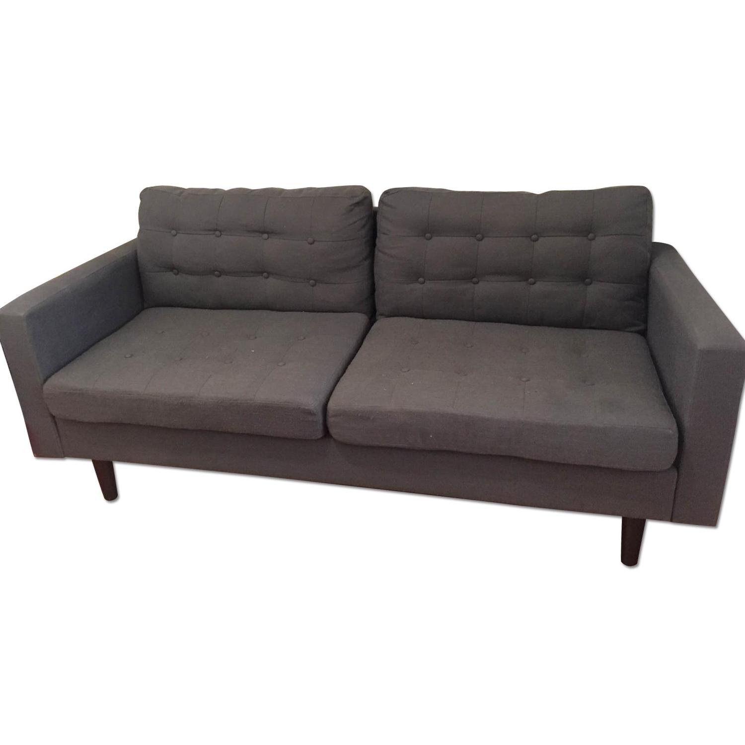 Grey Mid-Century Modern Couch - image-0