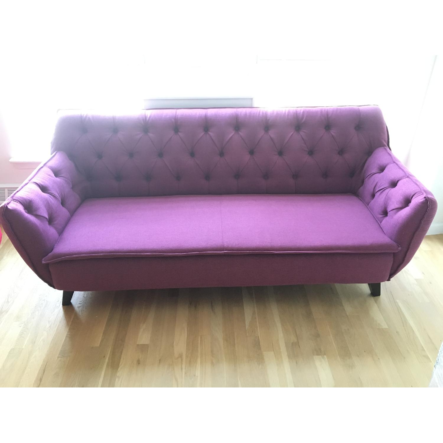 Mid Century Modern Tufted Sofa - image-1