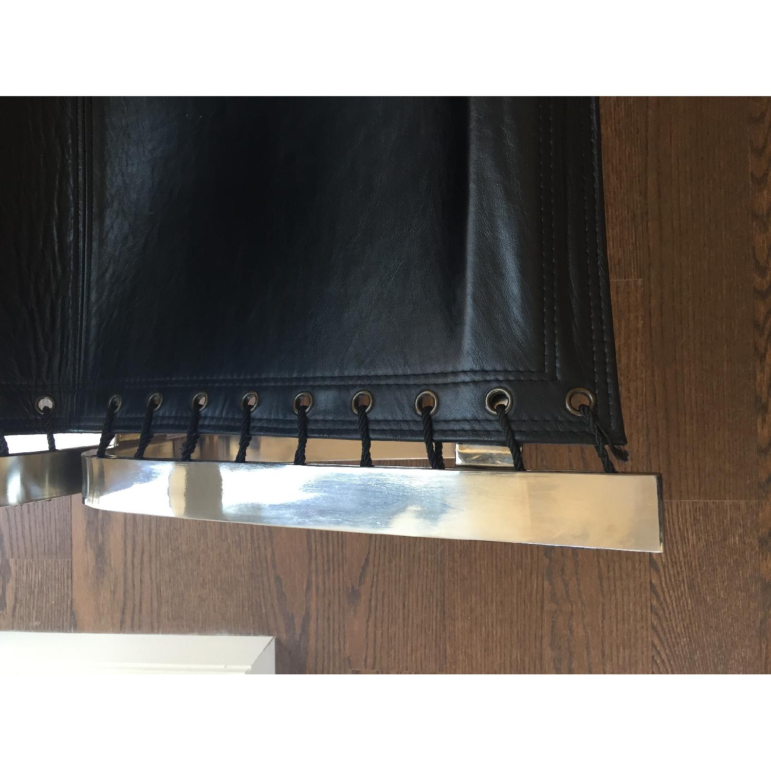 Restoration Hardware 1950s Italian Leather Sling Chairs - image-5