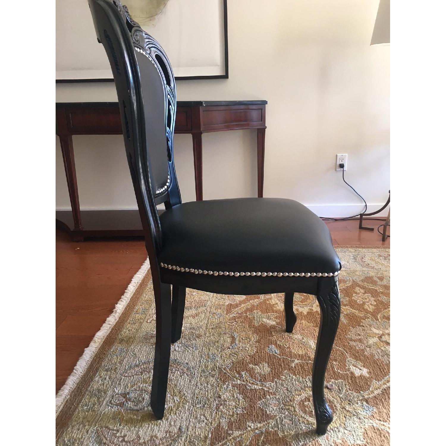 Serafino Marelli Black Leather Accent Chair - image-3