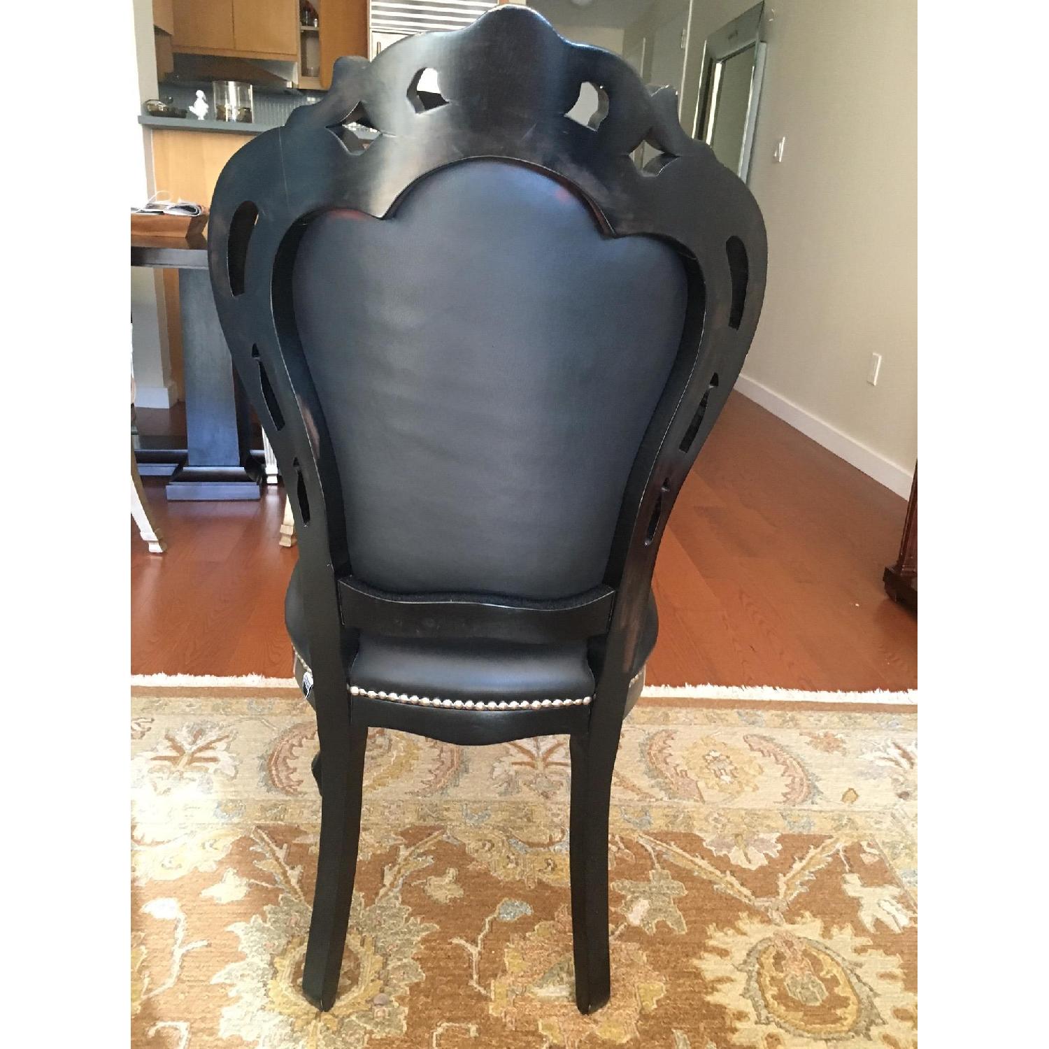 Serafino Marelli Black Leather Accent Chair - image-4