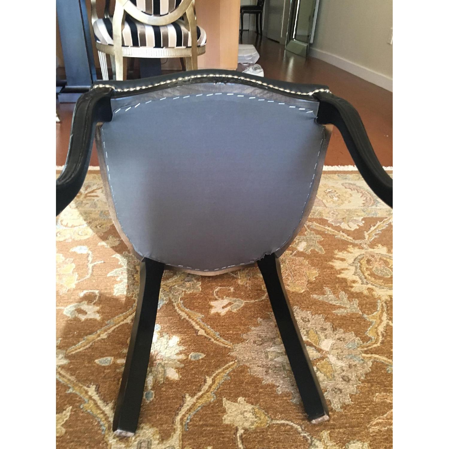 Serafino Marelli Black Leather Accent Chair - image-5