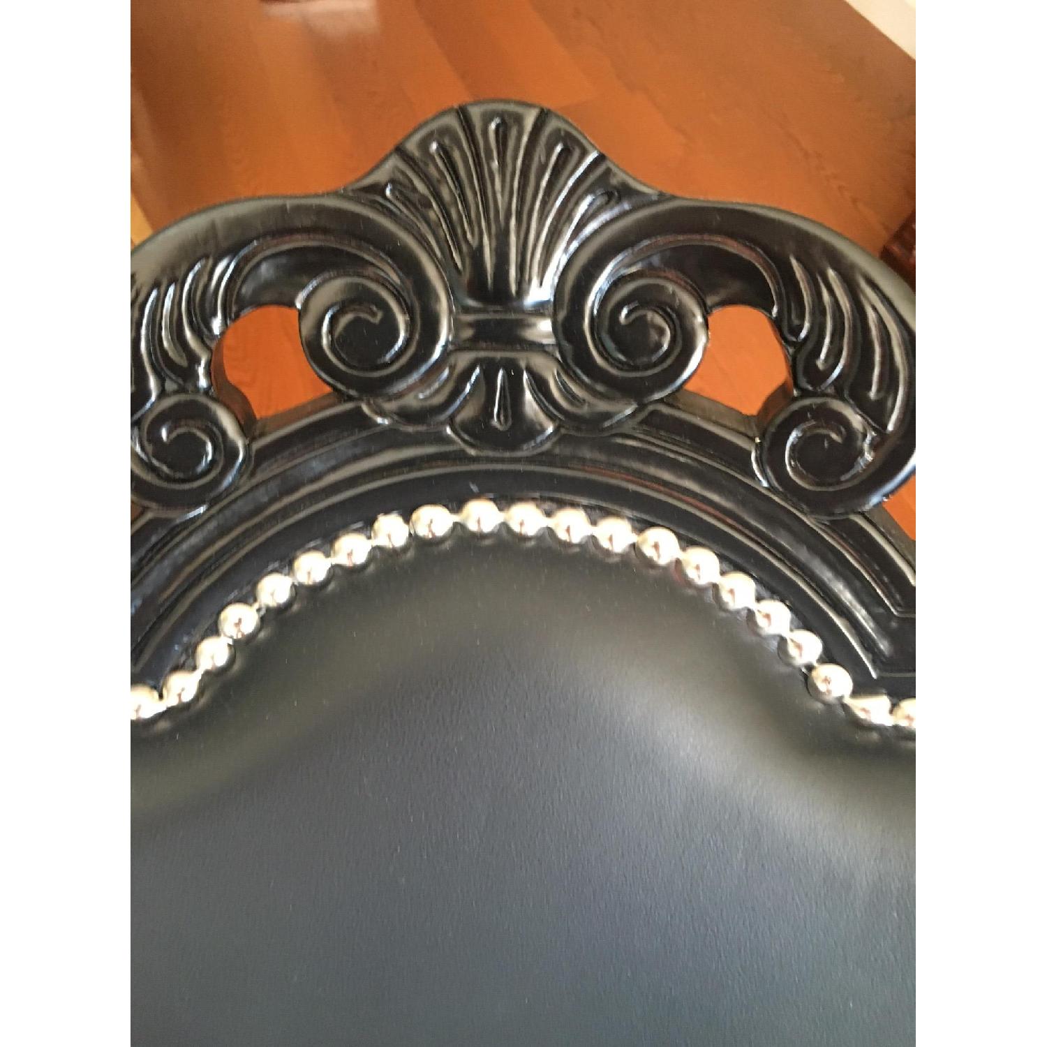 Serafino Marelli Black Leather Accent Chair - image-9