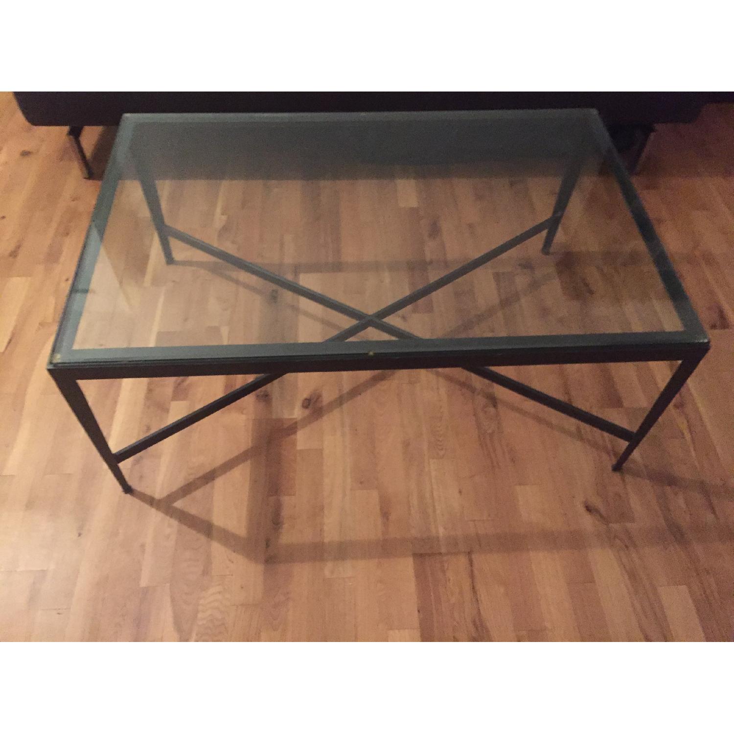 Ethan Allen Rectangular Heron Coffee Table - image-1