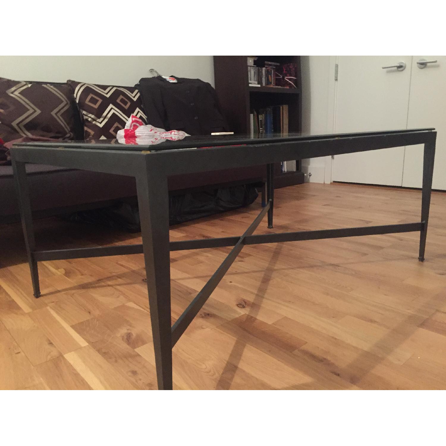 Ethan Allen Rectangular Heron Coffee Table AptDeco