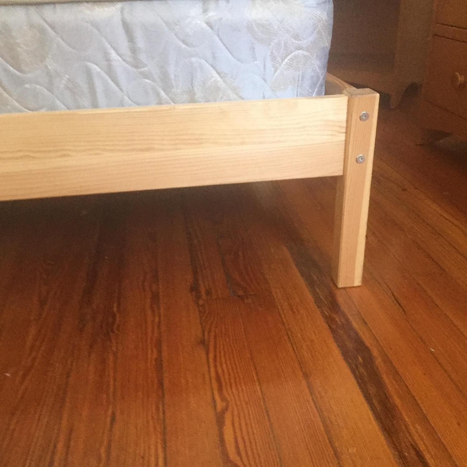 Ikea Tarva Queen Size Bed Frame w/ Slatted Bed Base - image-2