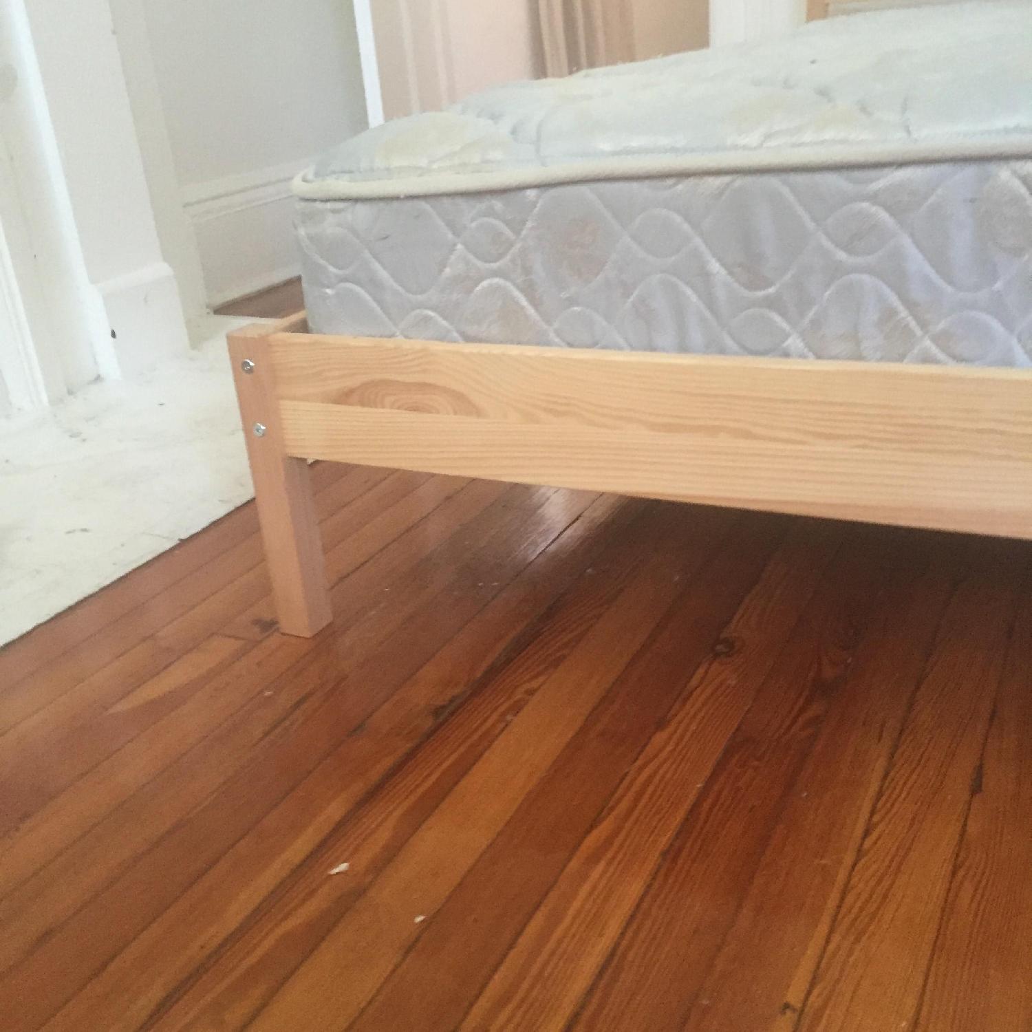 Ikea Tarva Queen Size Bed Frame w/ Slatted Bed Base - image-3