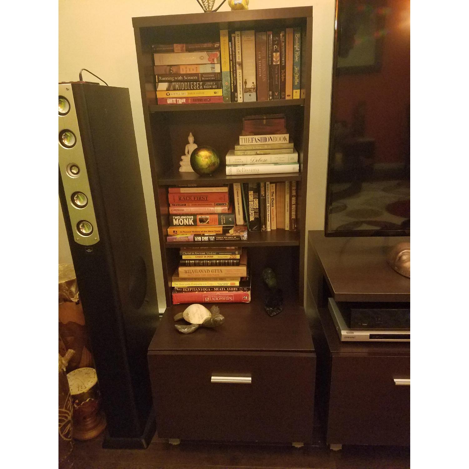 Nexera TV Stand/Media Console w/ Media Storage Tower - image-4
