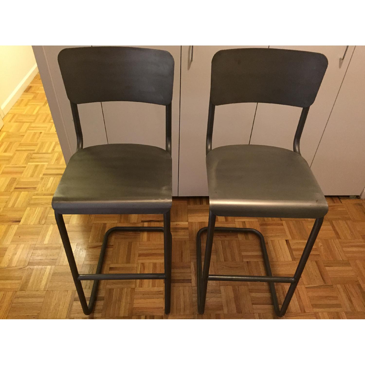 Restoration Hardware Metal Schoolhouse Stools - image-2