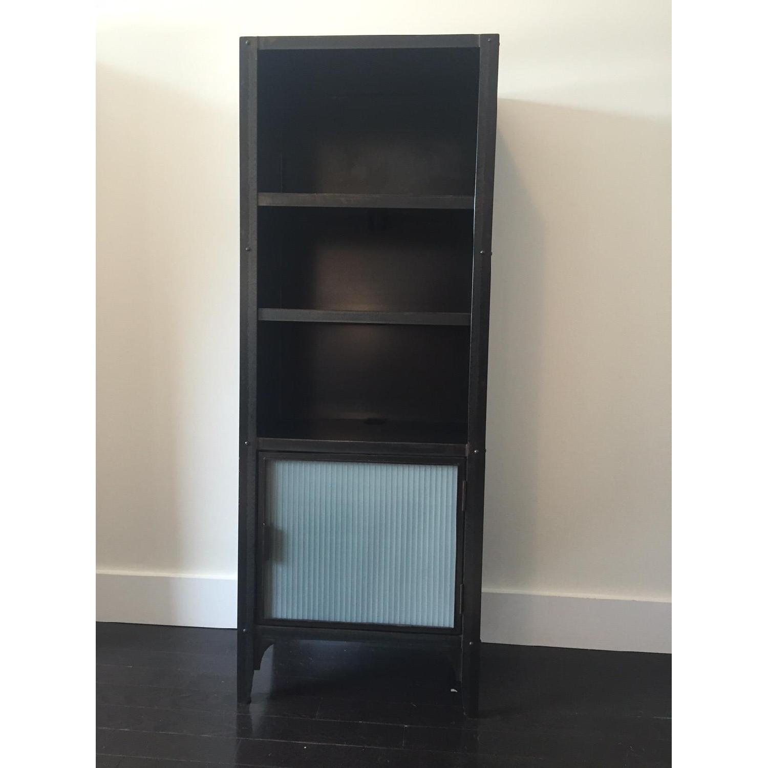 Crate & Barrel Metal Bookcase AptDeco