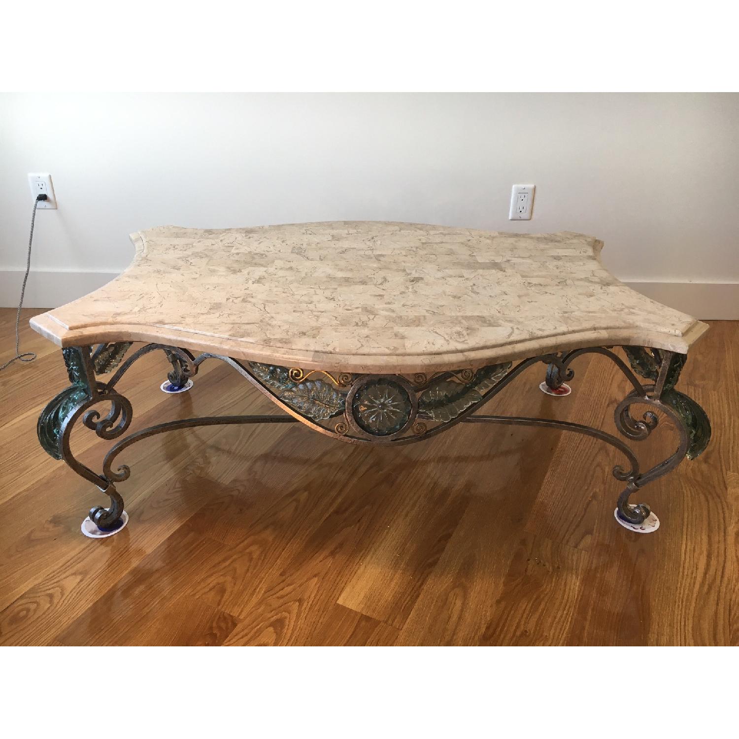 Mid Century Marble Coffee Table - image-2