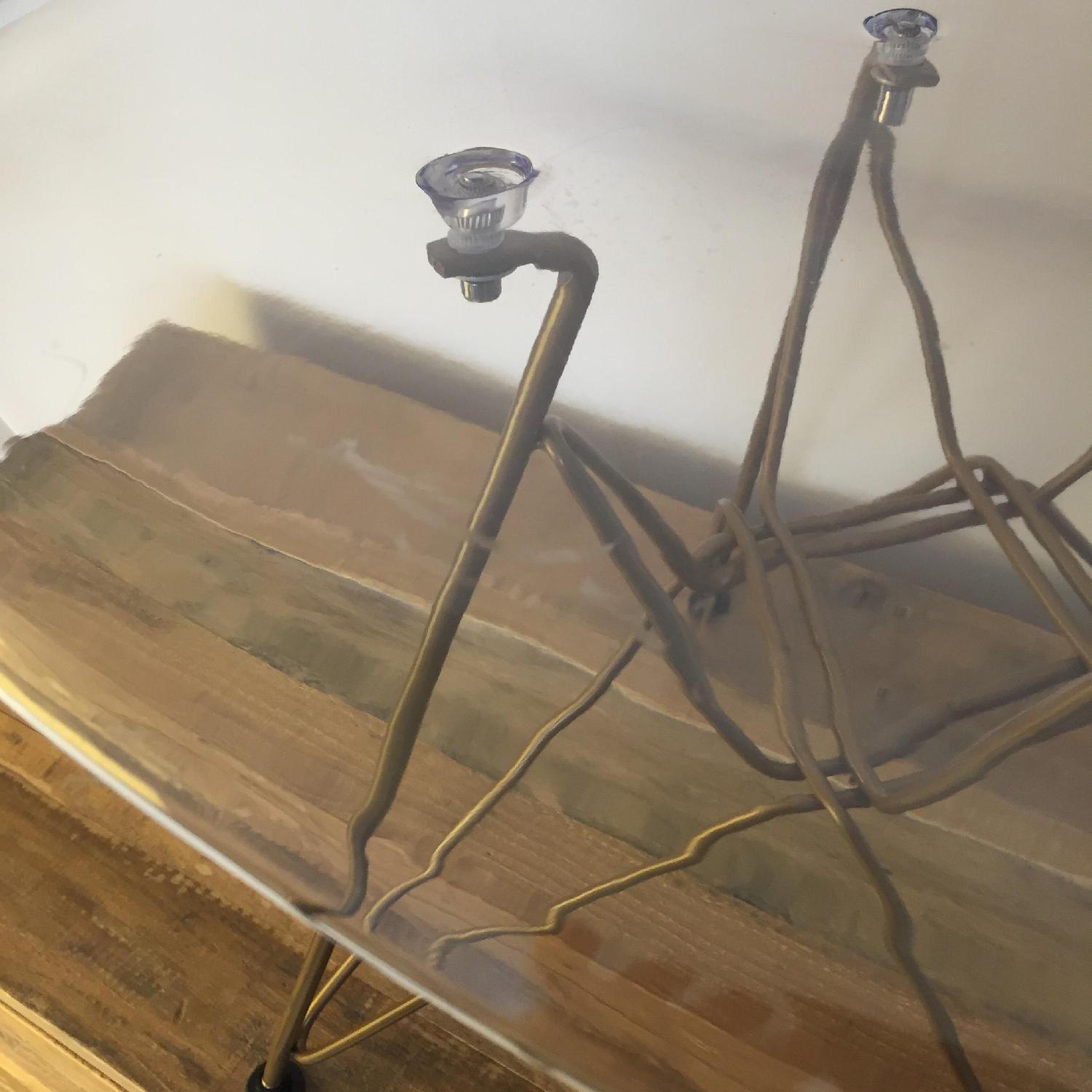 Eames Style Clear/Gold Acrylic Eiffel Dining/Side Chairs - image-7