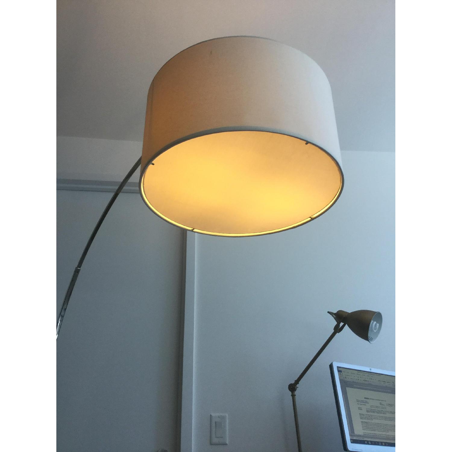 West Elm Overarching Floor Lamp in Polished Nickel - image-5