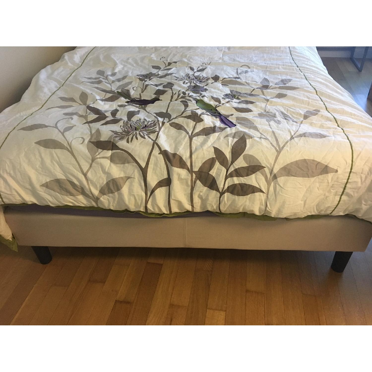 Zinus Upholstered Button Tufted Platform Bed w/ Wooden Slats - image-4