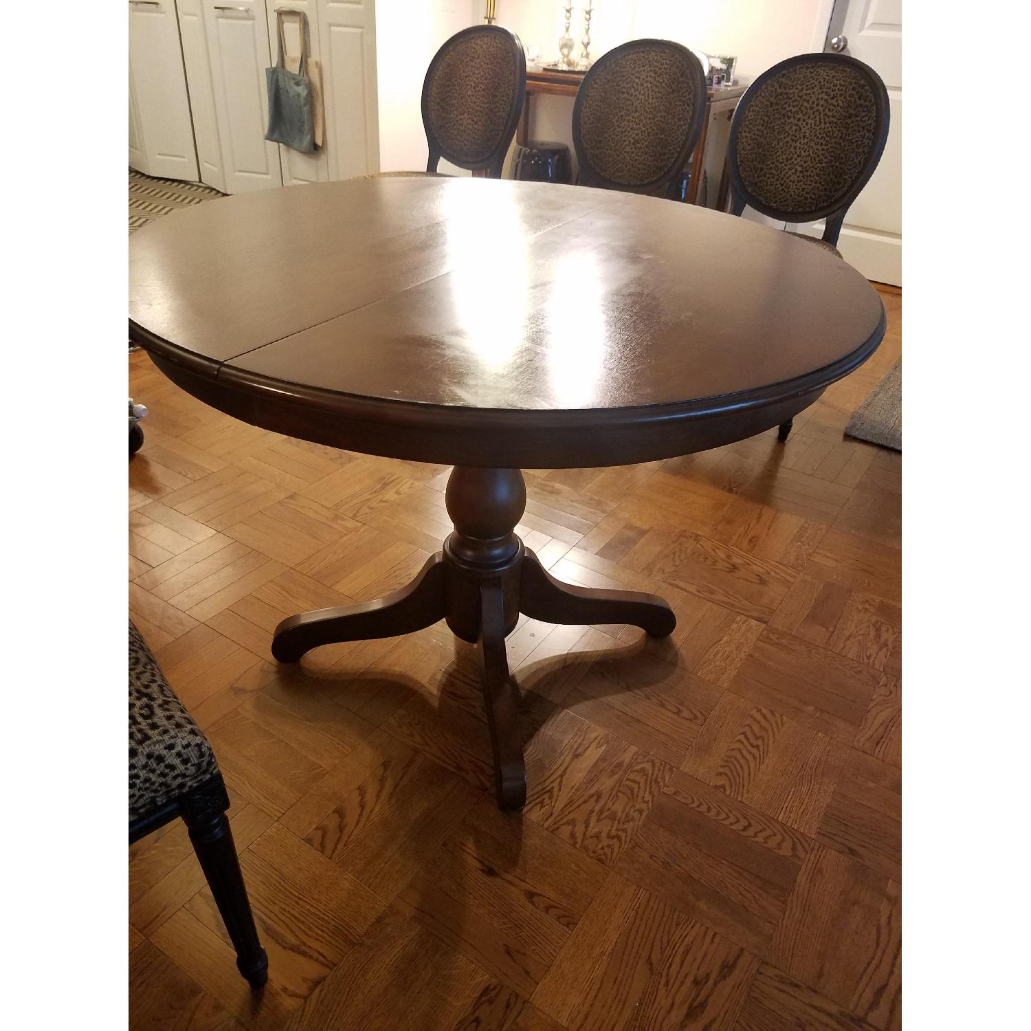 Ballard Designs Extension Pedestal Dining Table - image-1