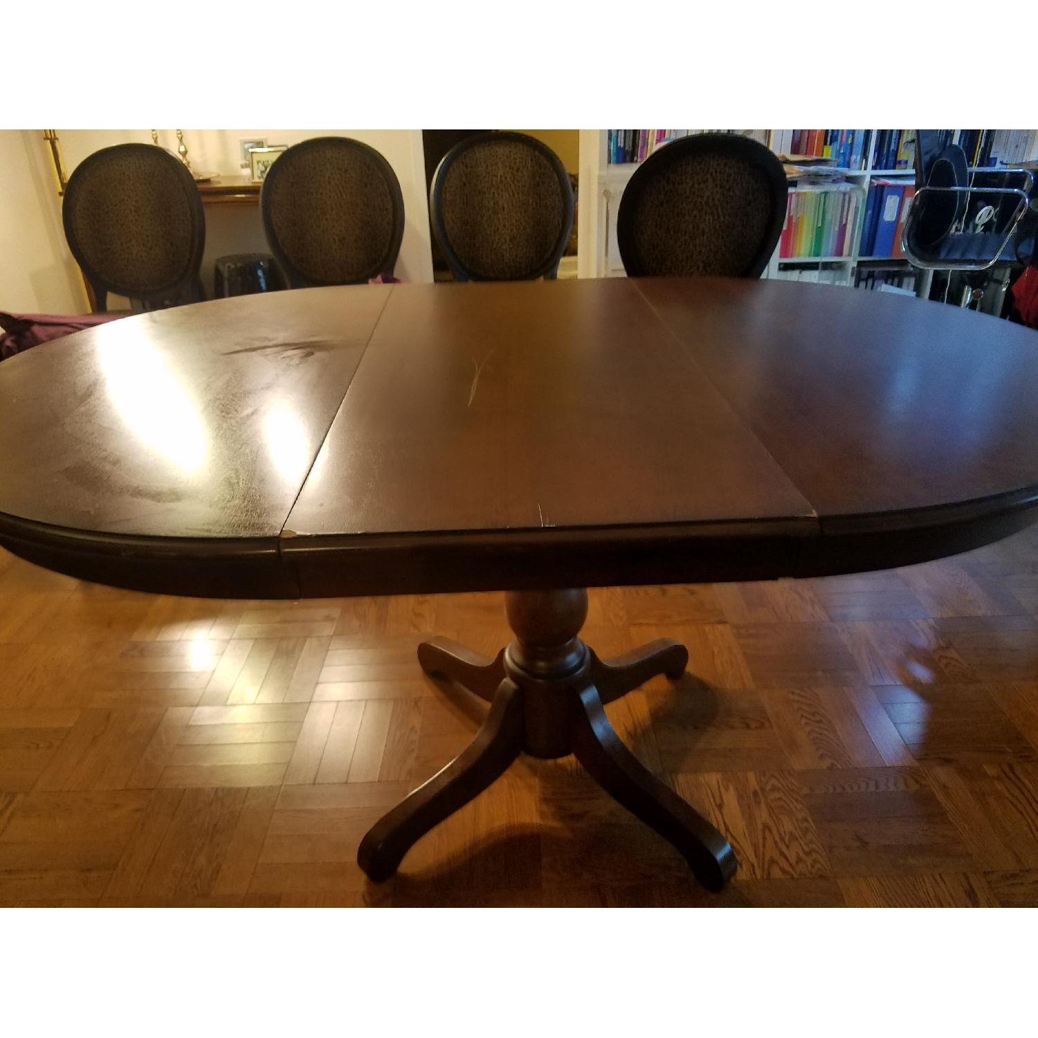 Ballard Designs Extension Pedestal Dining Table - image-7