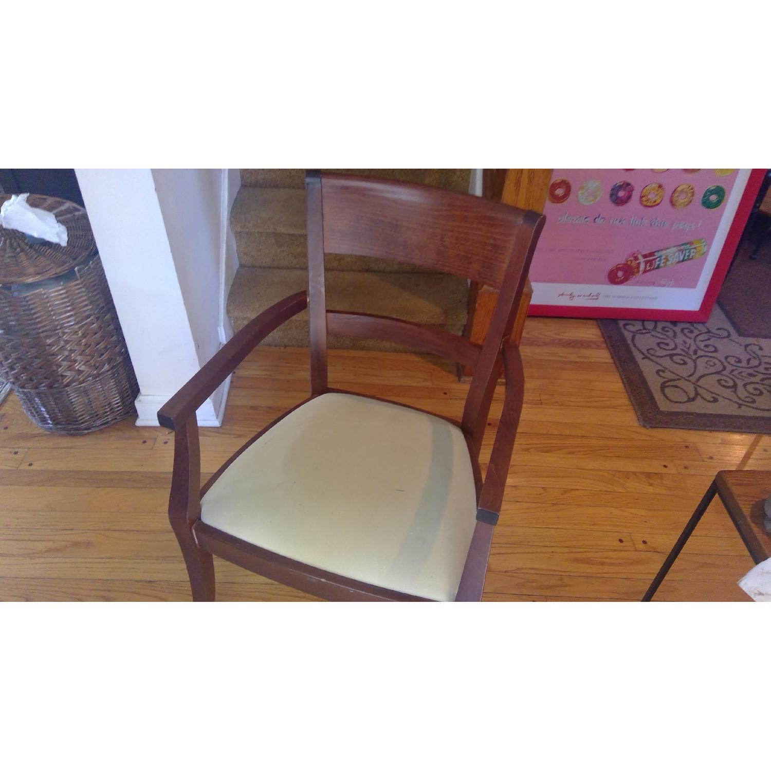 Pottery Barn Mahogany Dining Room Table w/ 6 Chairs - image-2
