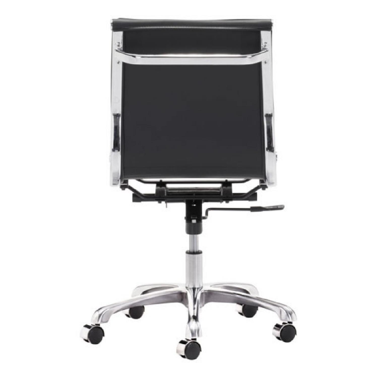 Manhattan Home Design Black Armless Office Chair - image-2